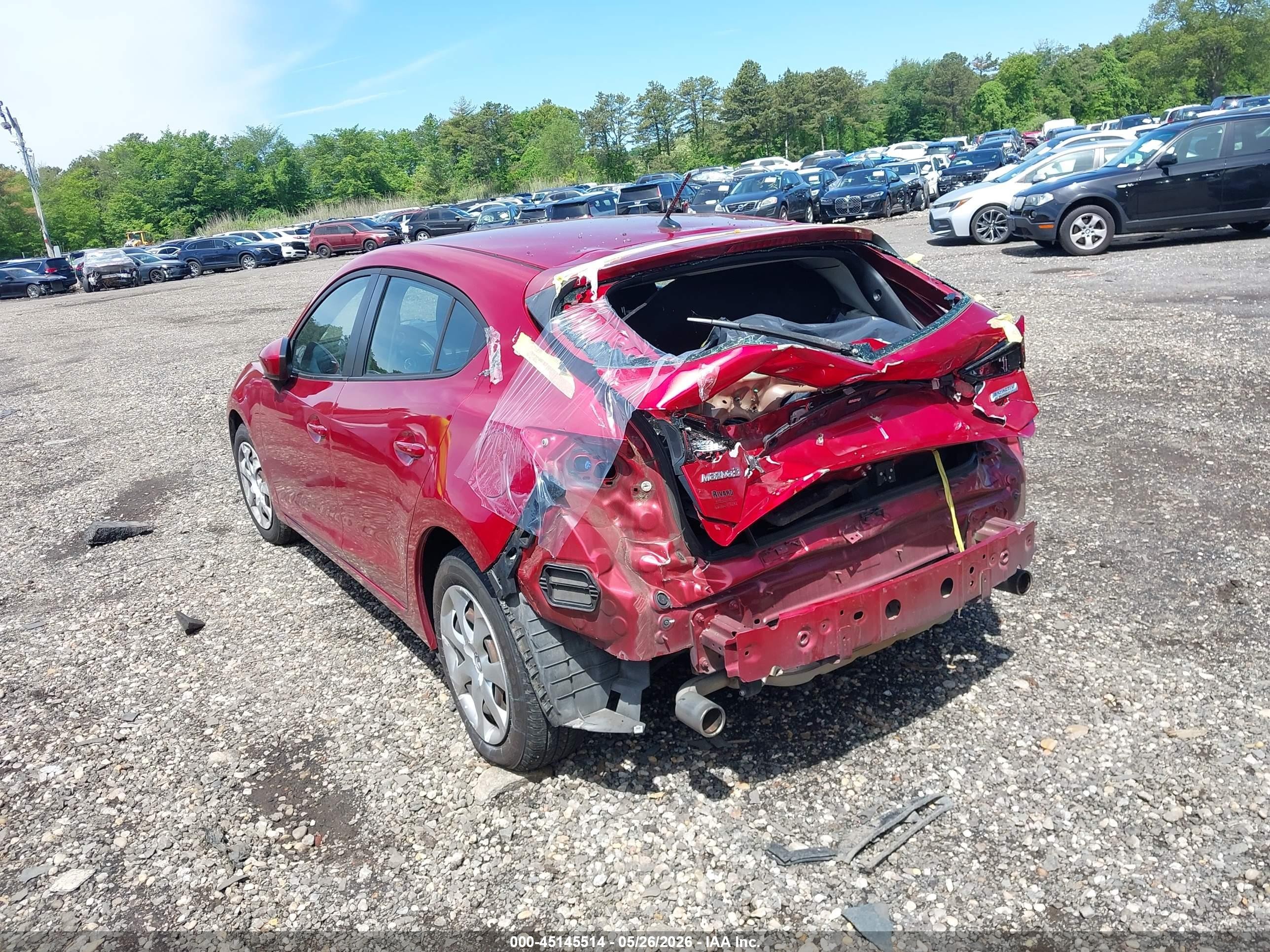 2015 Mazda Mazda3 I Sport Красный vin: 3MZBM1K75FM211095