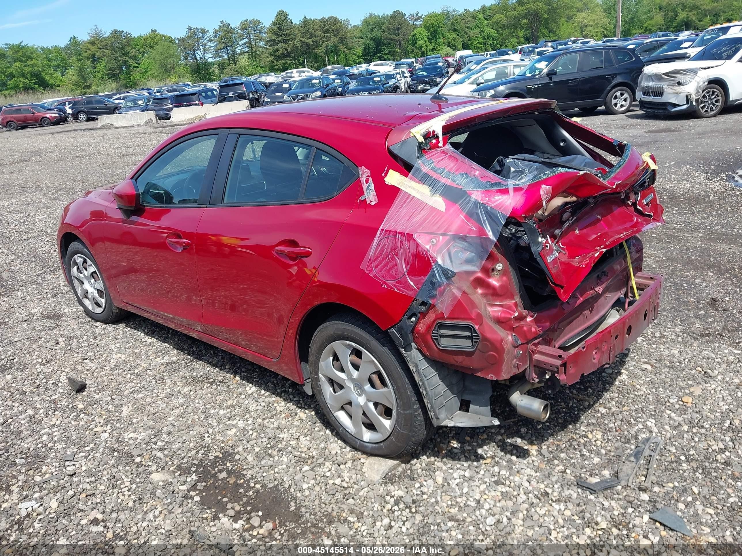 2015 Mazda Mazda3 I Sport Красный vin: 3MZBM1K75FM211095