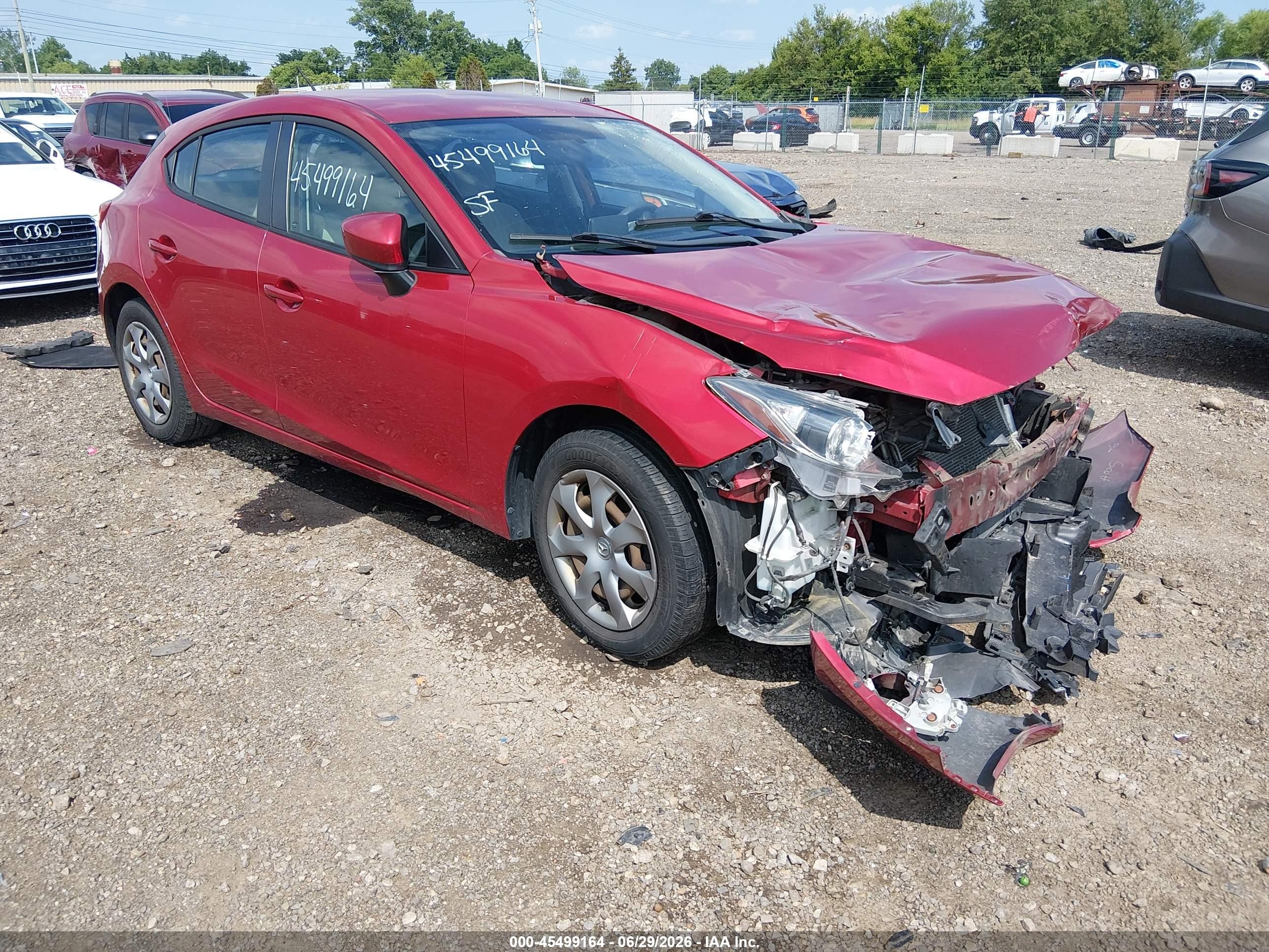 2015 Mazda Mazda3 I Sport Maroon vin: 3MZBM1K76FM166345