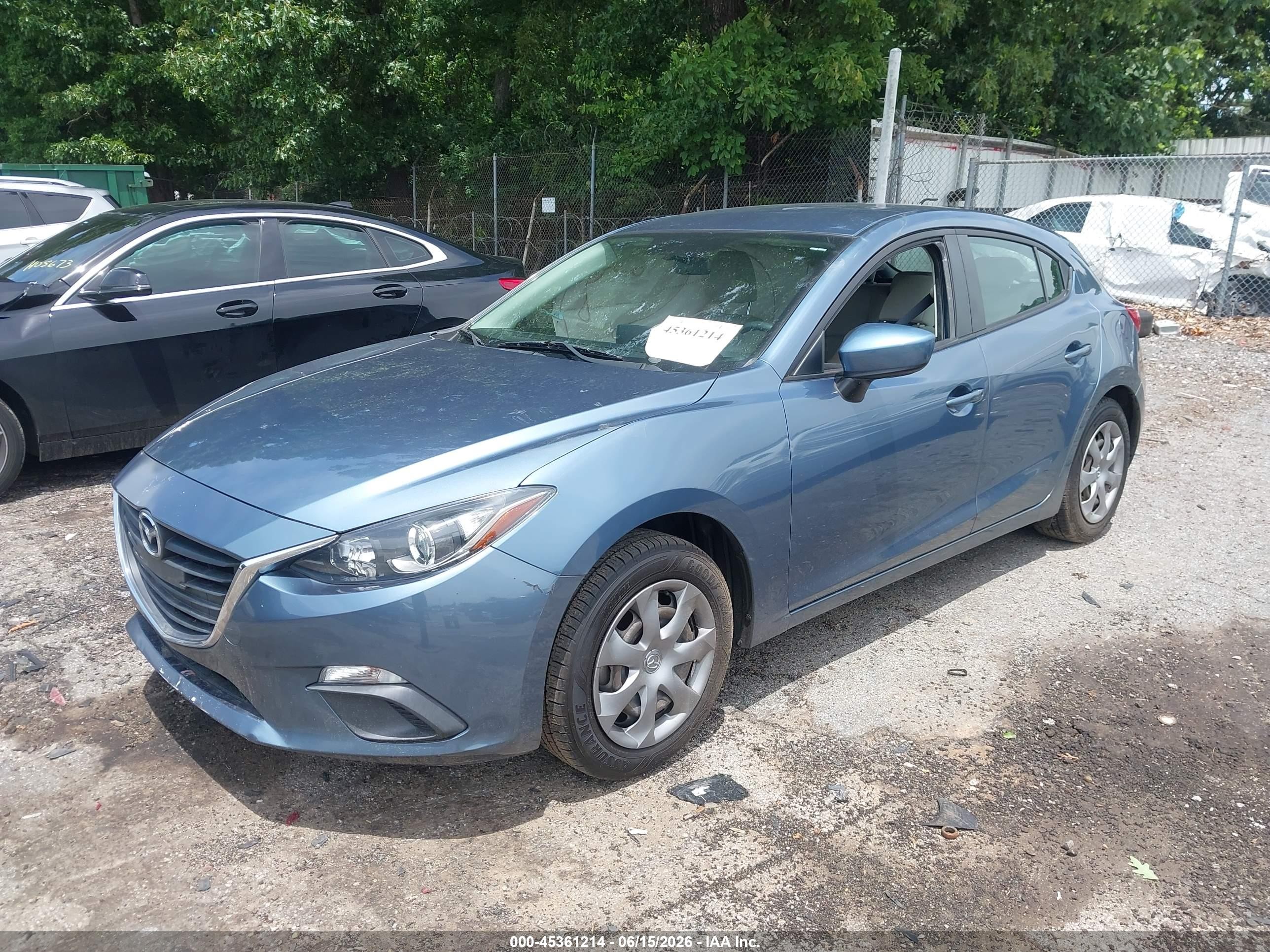 2015 Mazda Mazda3 I Sport Blue vin: 3MZBM1K7XFM126477