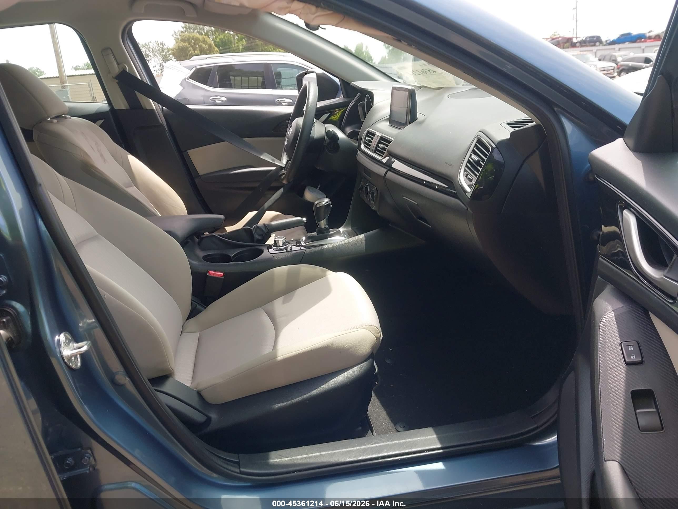 2015 Mazda Mazda3 I Sport Blue vin: 3MZBM1K7XFM126477
