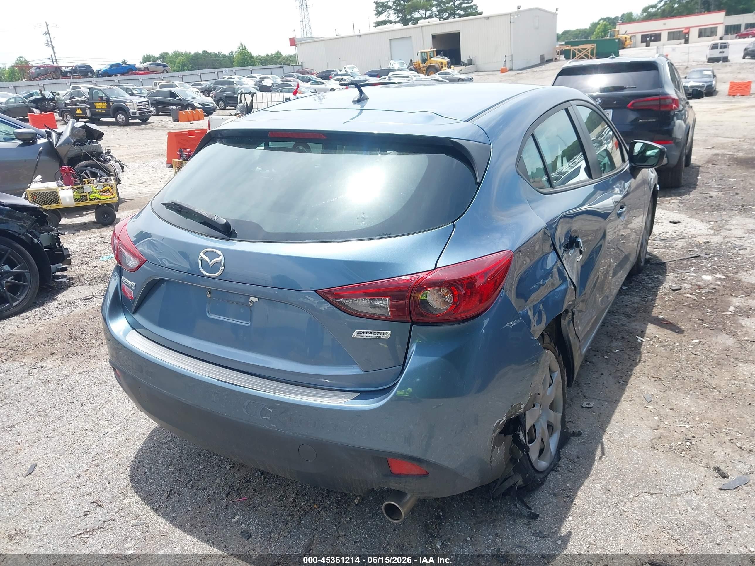 2015 Mazda Mazda3 I Sport Blue vin: 3MZBM1K7XFM126477