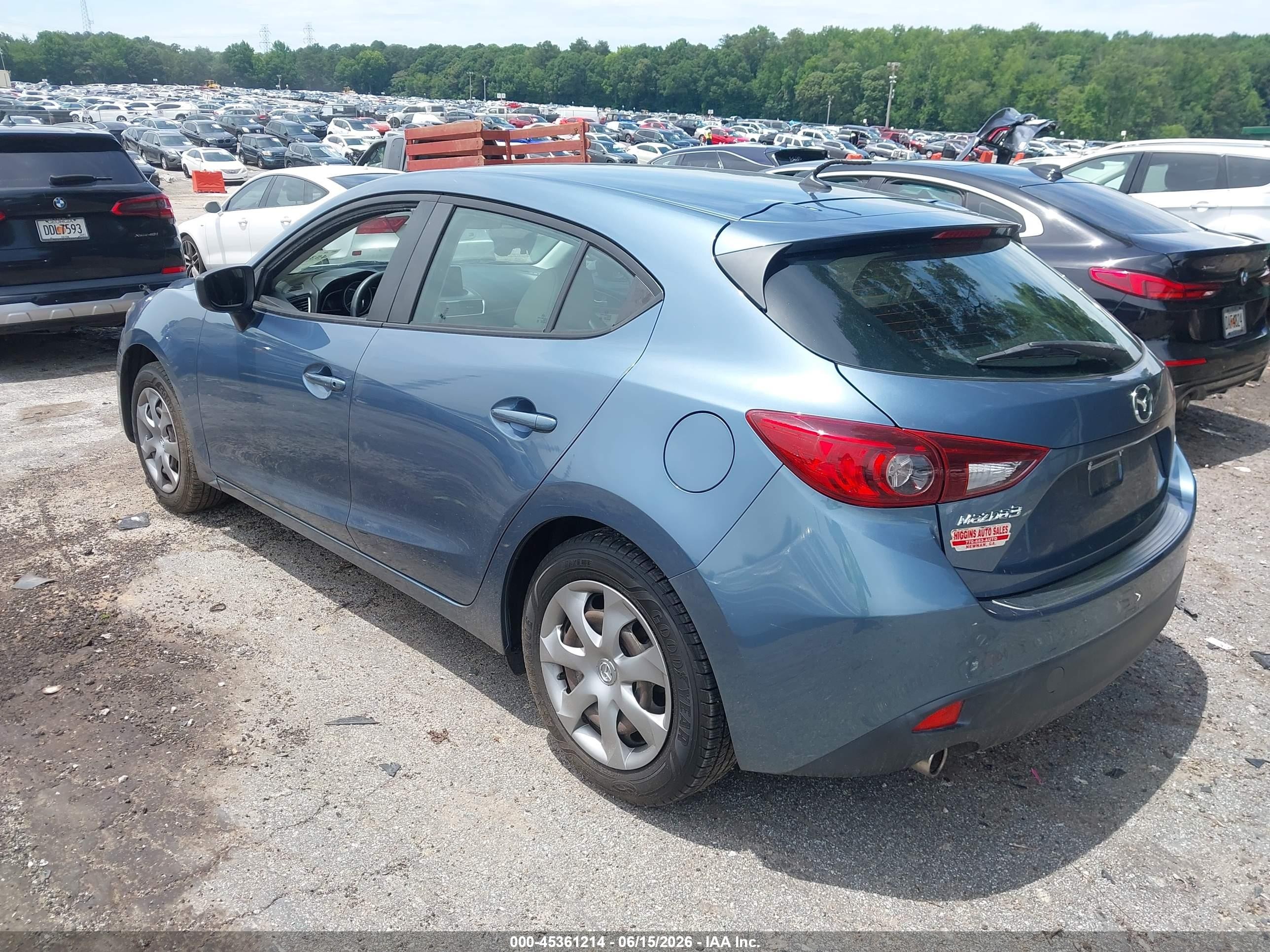 2015 Mazda Mazda3 I Sport Blue vin: 3MZBM1K7XFM126477