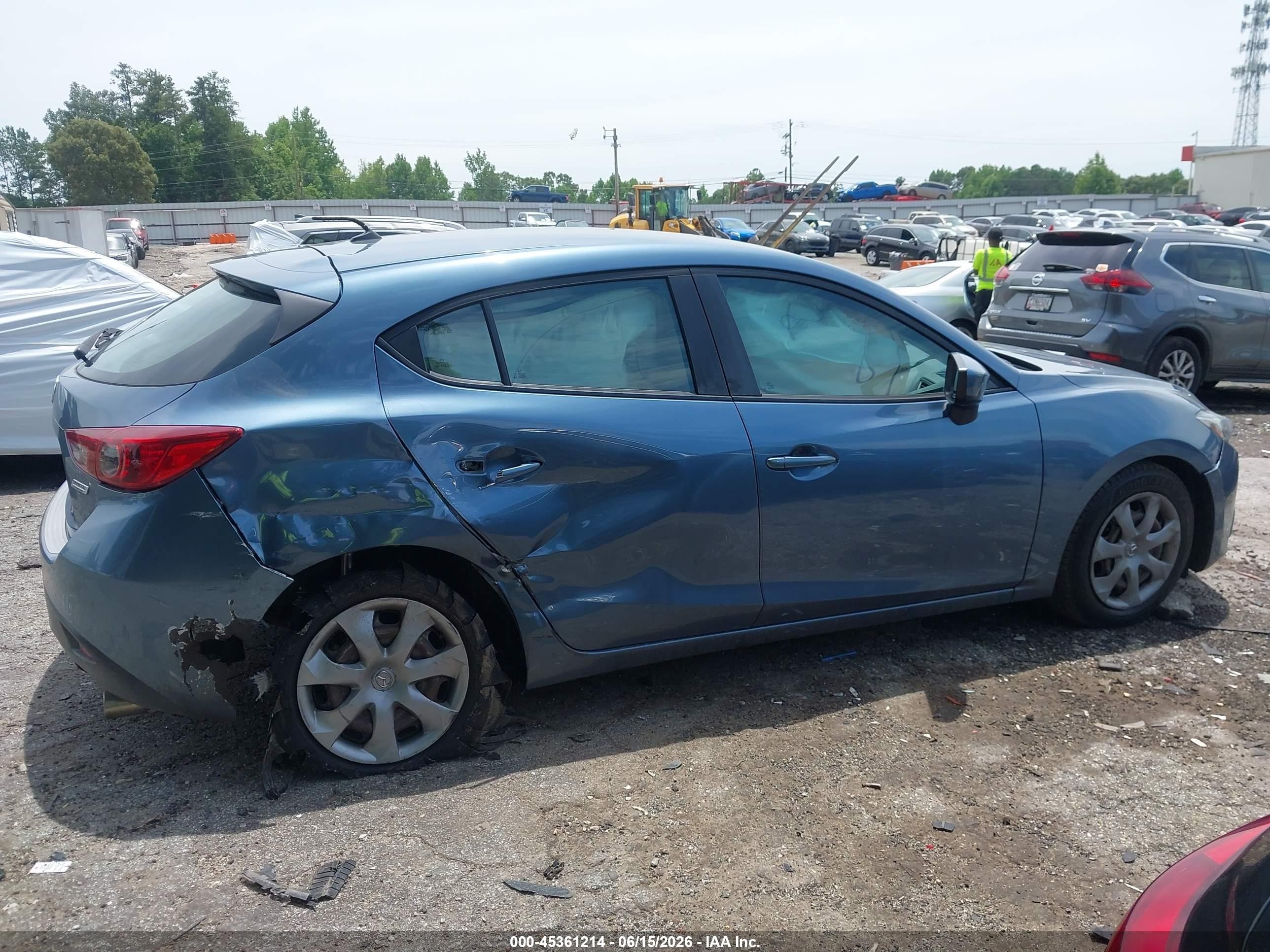 2015 Mazda Mazda3 I Sport Blue vin: 3MZBM1K7XFM126477