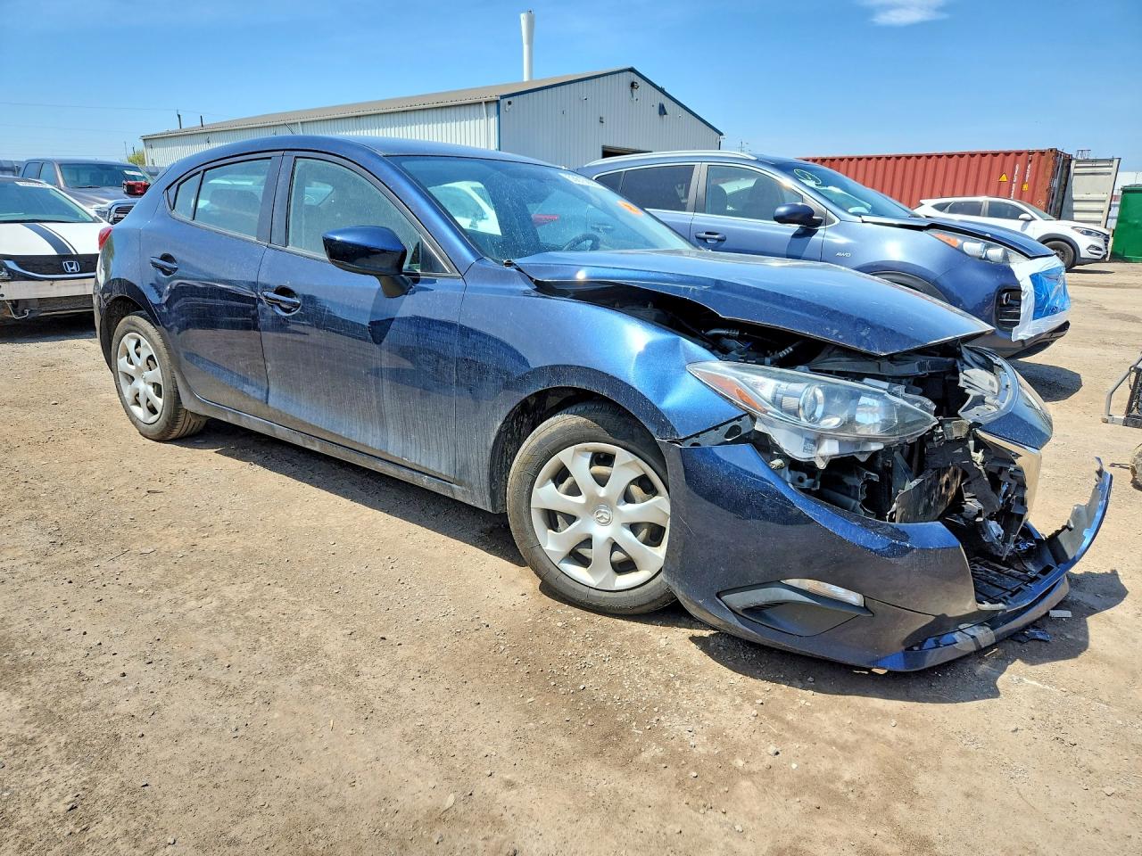 2015 Mazda 3 Sport Blue vin: 3MZBM1K7XFM212856