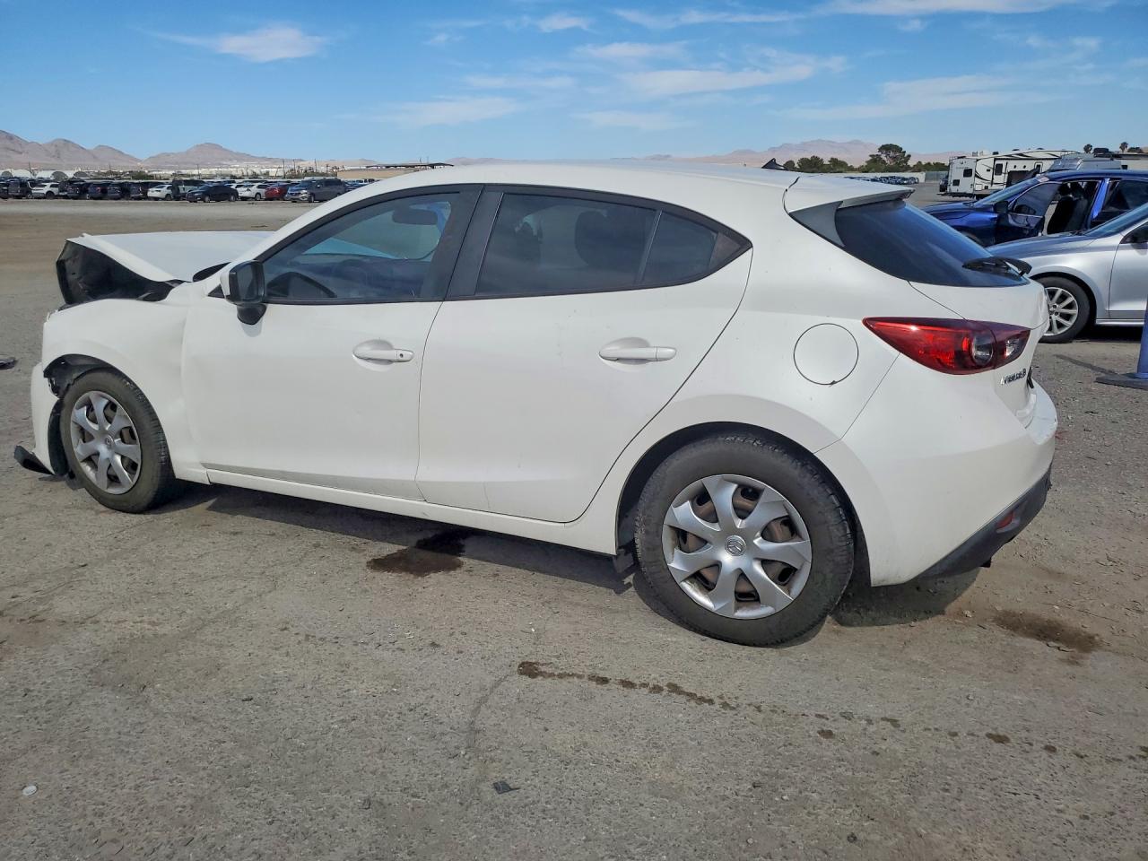 2015 Mazda 3 Sport White vin: 3MZBM1K7XFM226434