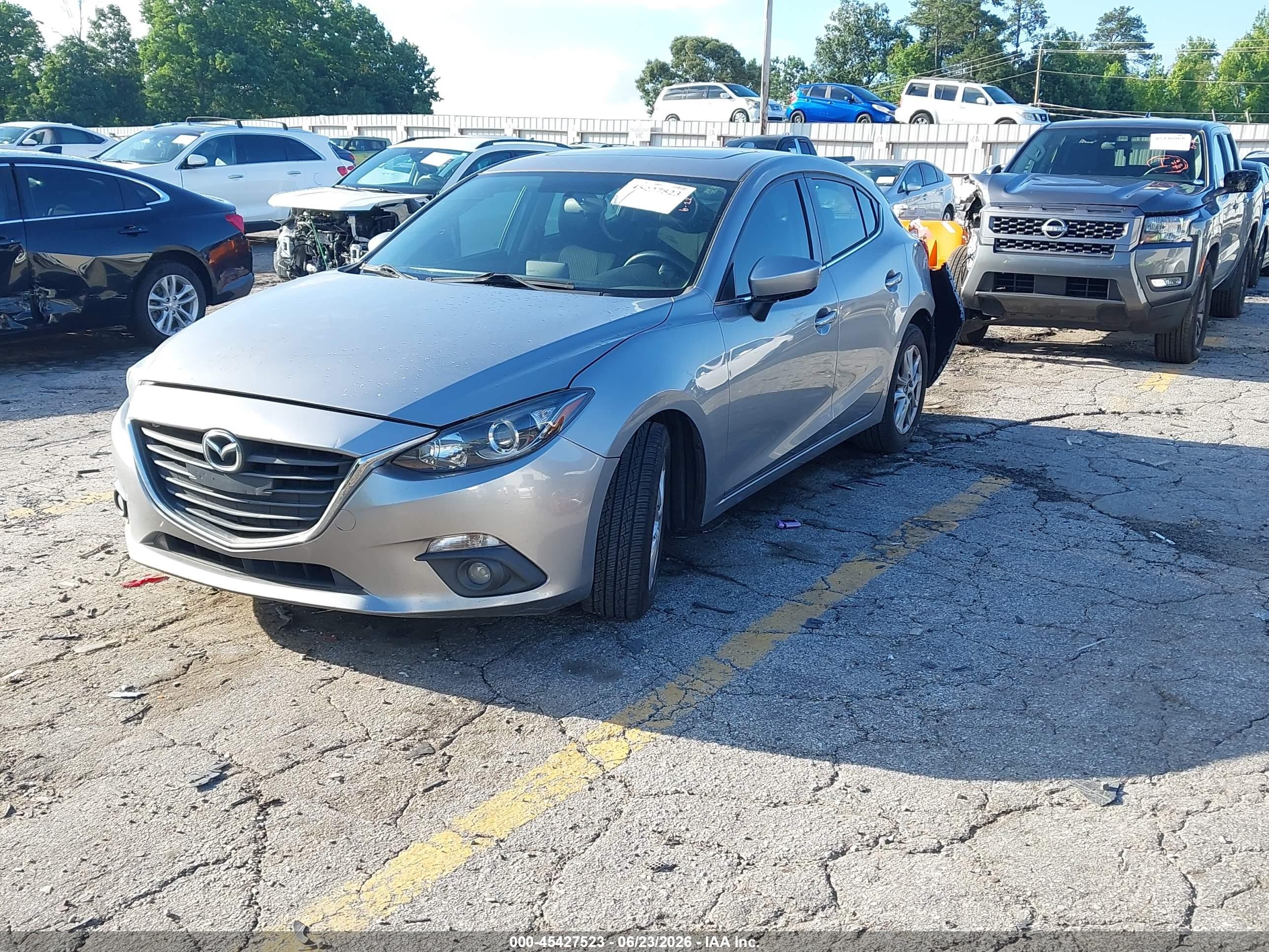 2015 Mazda Mazda3 I Touring Silver vin: 3MZBM1L70FM174844
