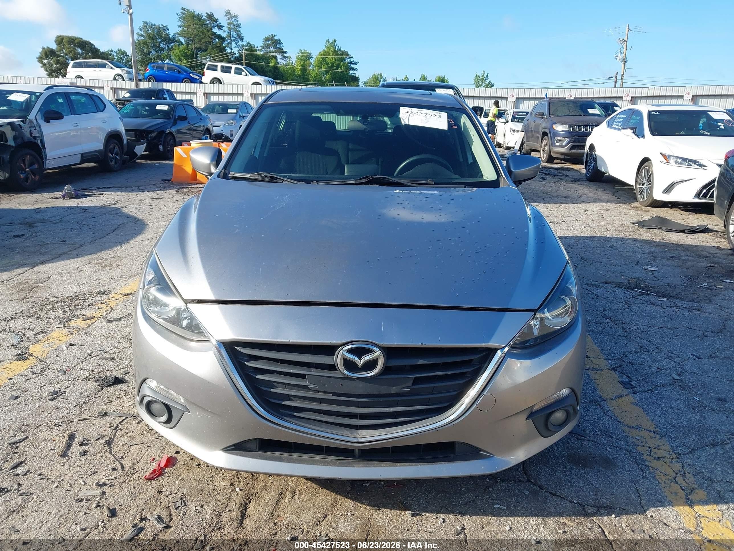 2015 Mazda Mazda3 I Touring Silver vin: 3MZBM1L70FM174844