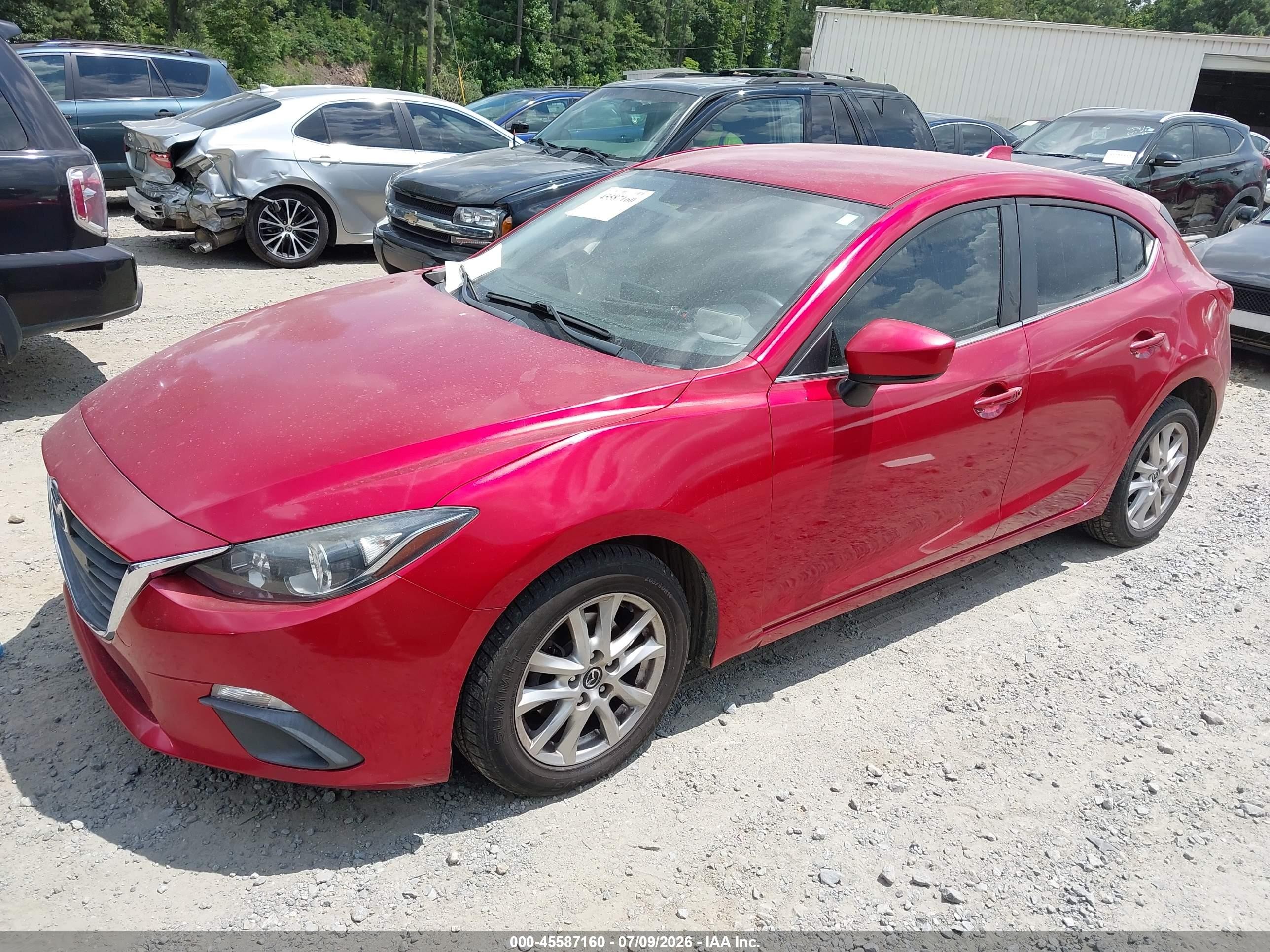 2014 Mazda Mazda3 I Touring Red vin: 3MZBM1L71EM116871