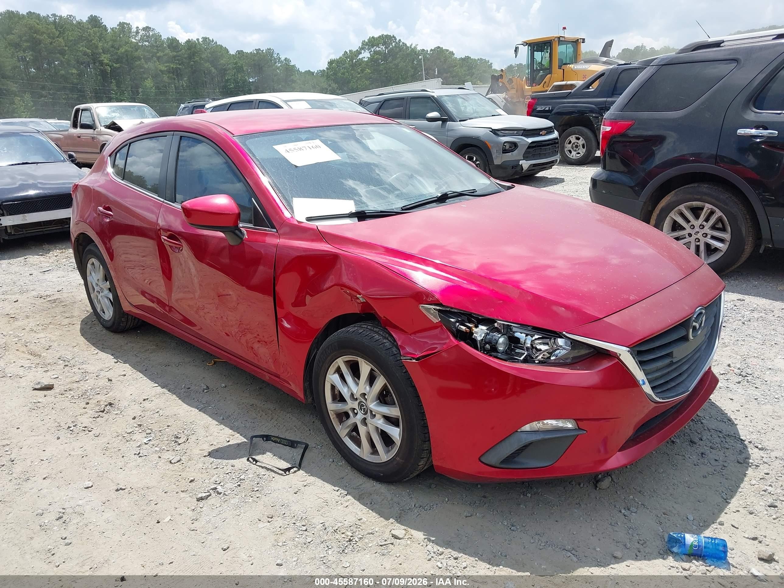 2014 Mazda Mazda3 I Touring Red vin: 3MZBM1L71EM116871