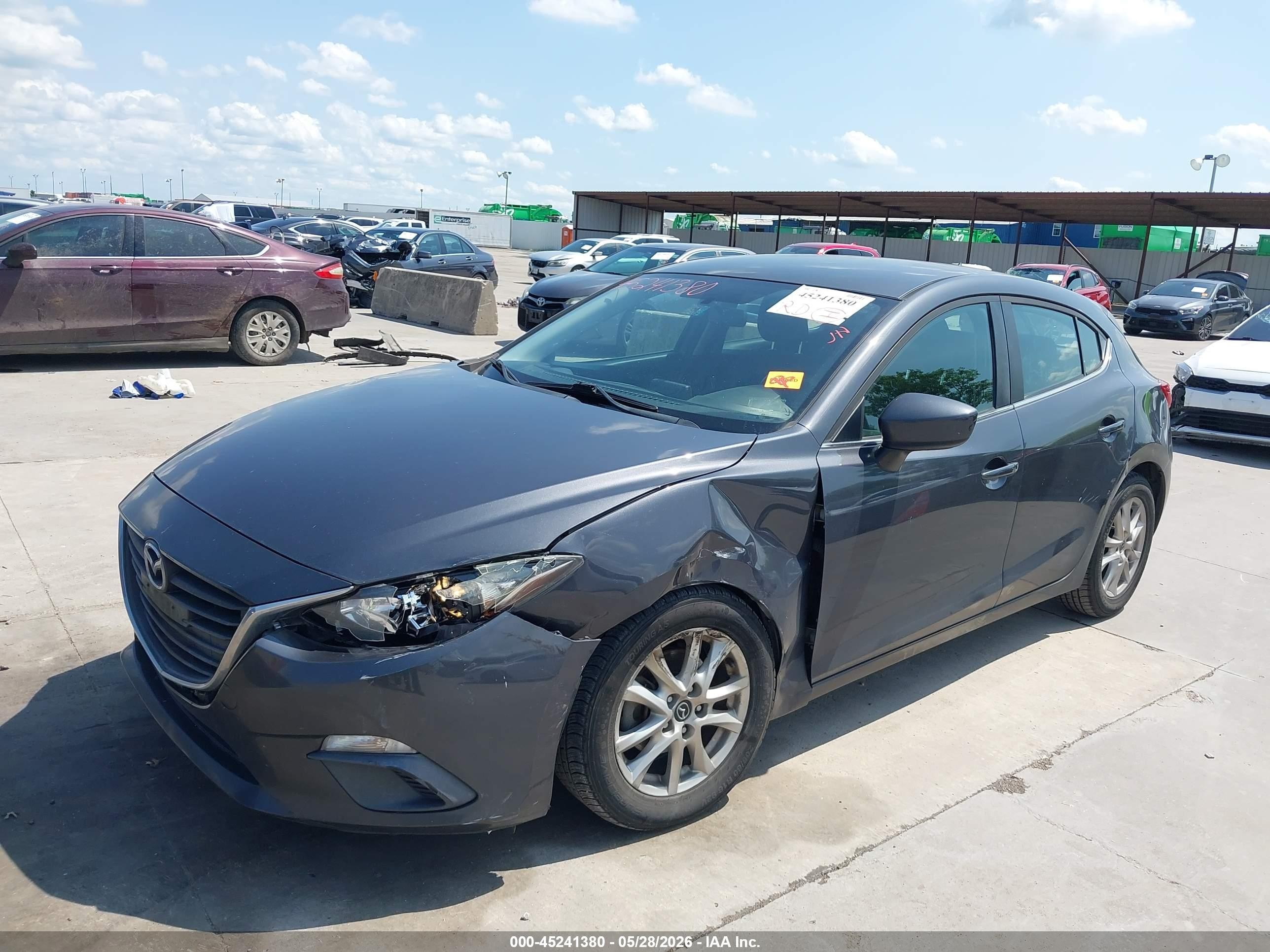 2014 Mazda Mazda3 I Touring Gray vin: 3MZBM1L72EM111095