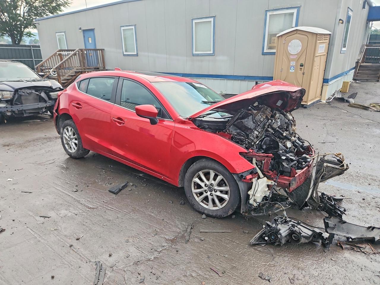 2015 Mazda 3 Touring Red vin: 3MZBM1L72FM154577
