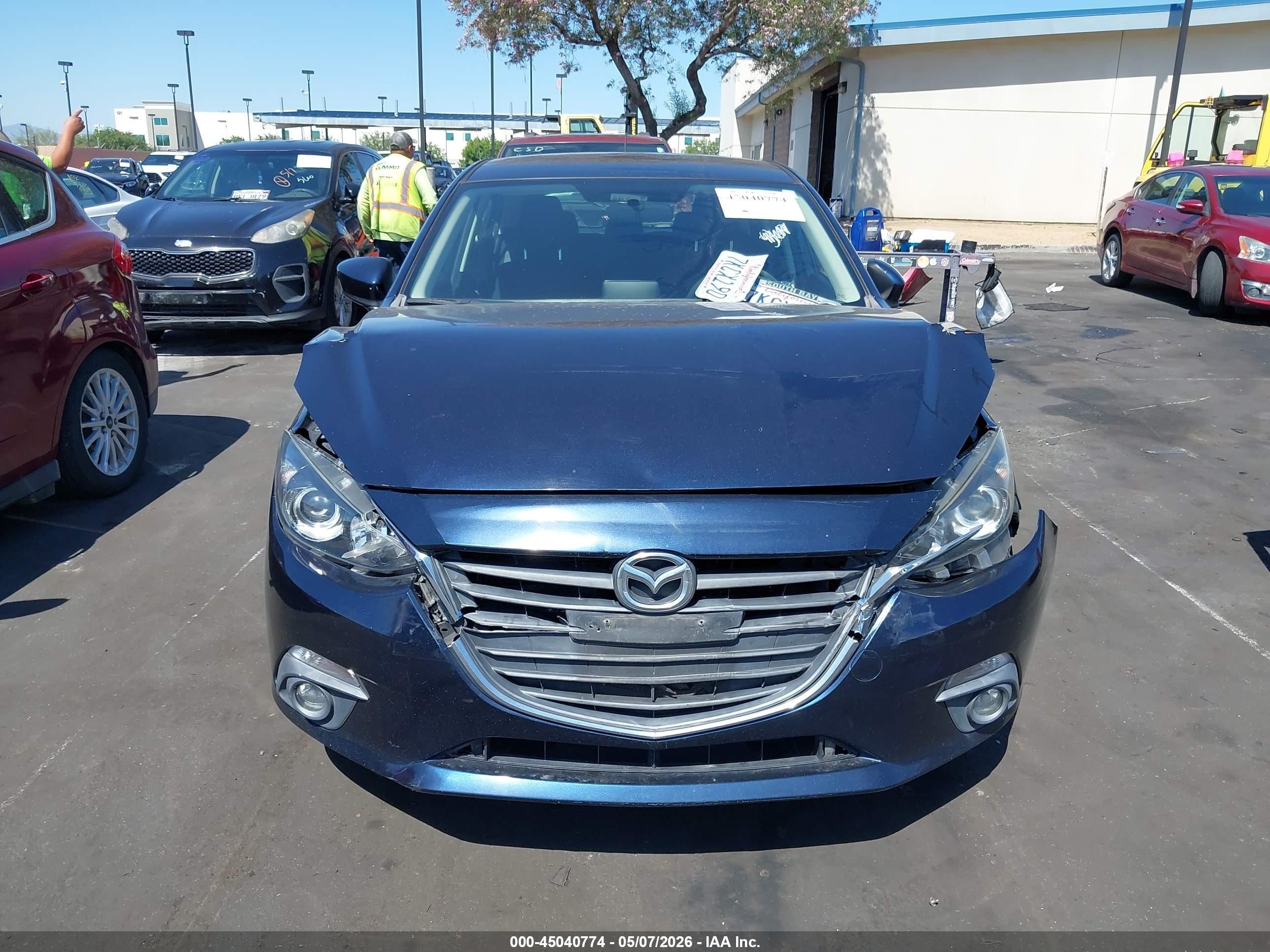 2015 Mazda Mazda3 I Touring Синий vin: 3MZBM1L72FM172321