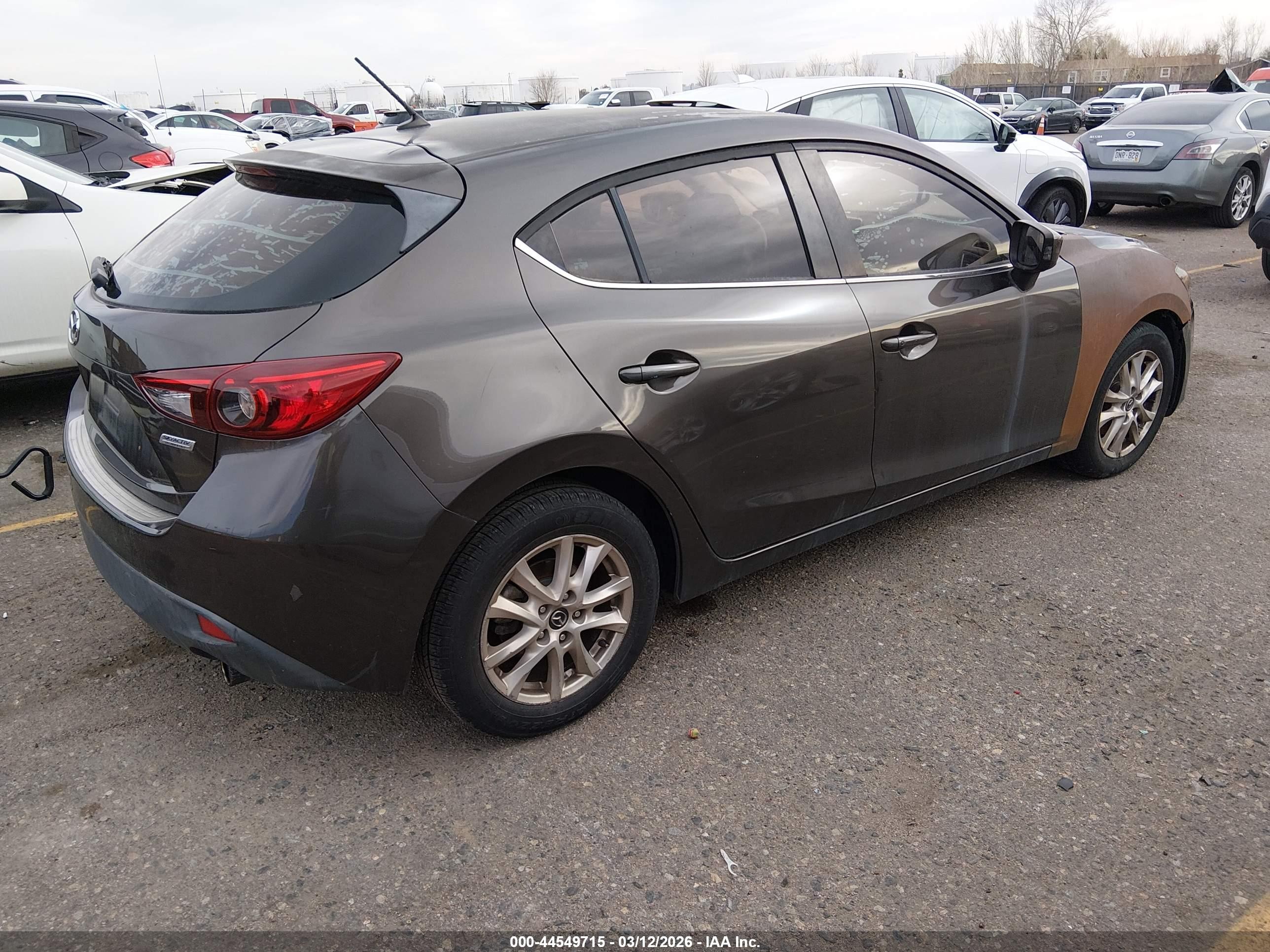 2015 Mazda Mazda3 I Touring Черный vin: 3MZBM1L72FM219735