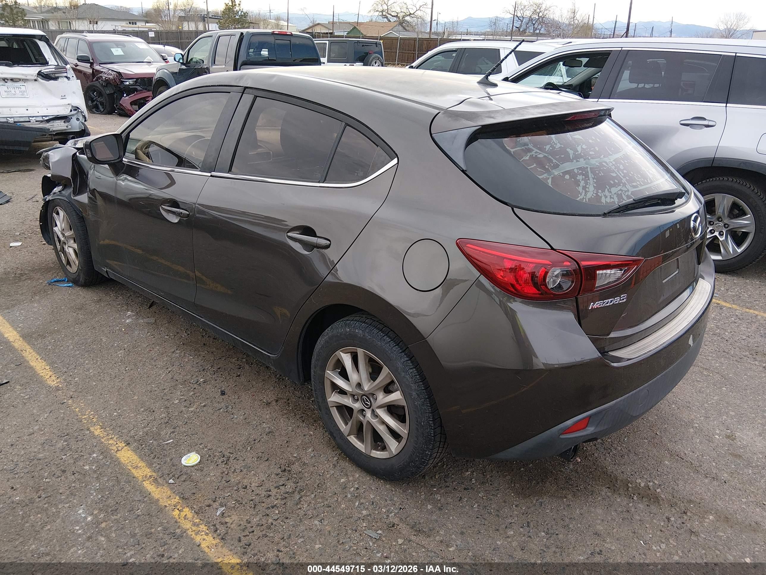 2015 Mazda Mazda3 I Touring Черный vin: 3MZBM1L72FM219735