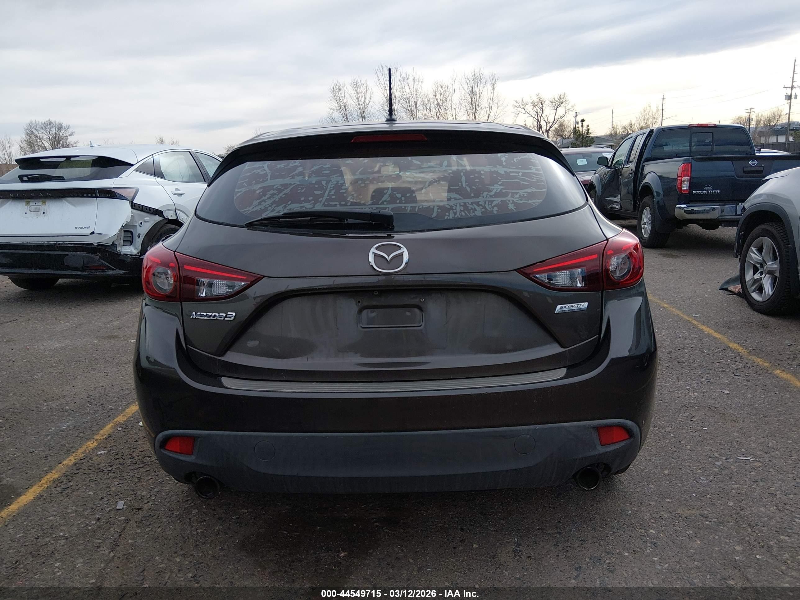2015 Mazda Mazda3 I Touring Черный vin: 3MZBM1L72FM219735