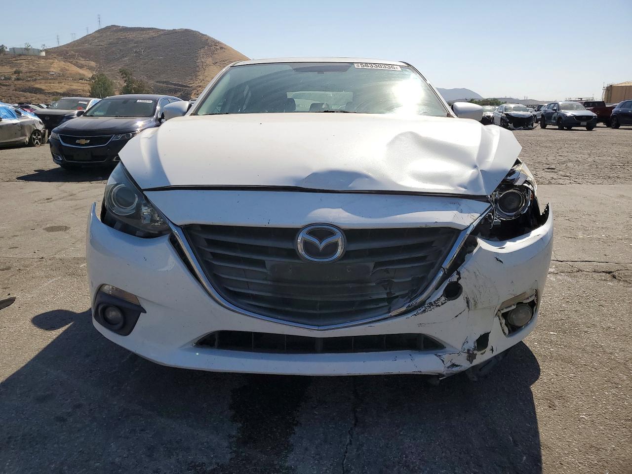 2015 Mazda 3 Touring White vin: 3MZBM1L73FM151252