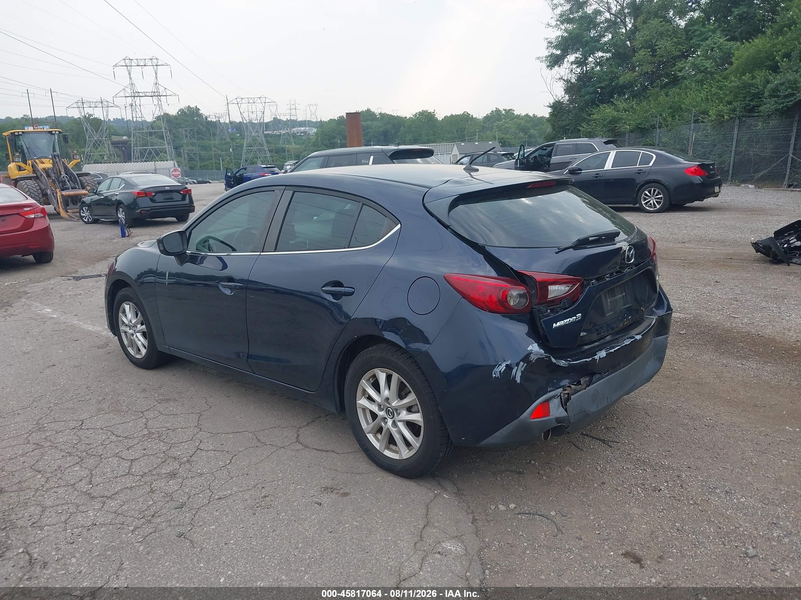 2015 Mazda Mazda3 I Touring Dark Blue vin: 3MZBM1L73FM182825