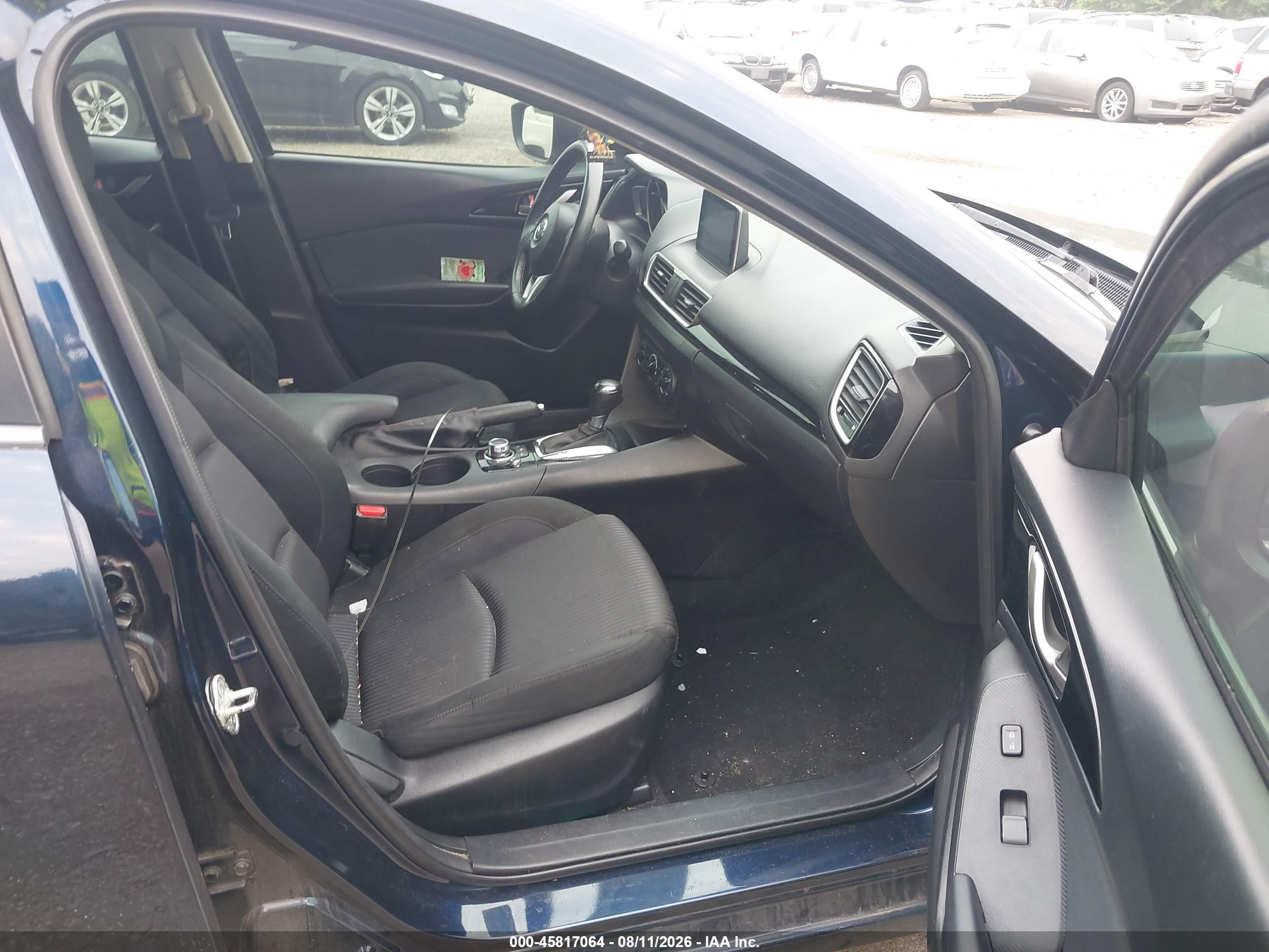 2015 Mazda Mazda3 I Touring Dark Blue vin: 3MZBM1L73FM182825