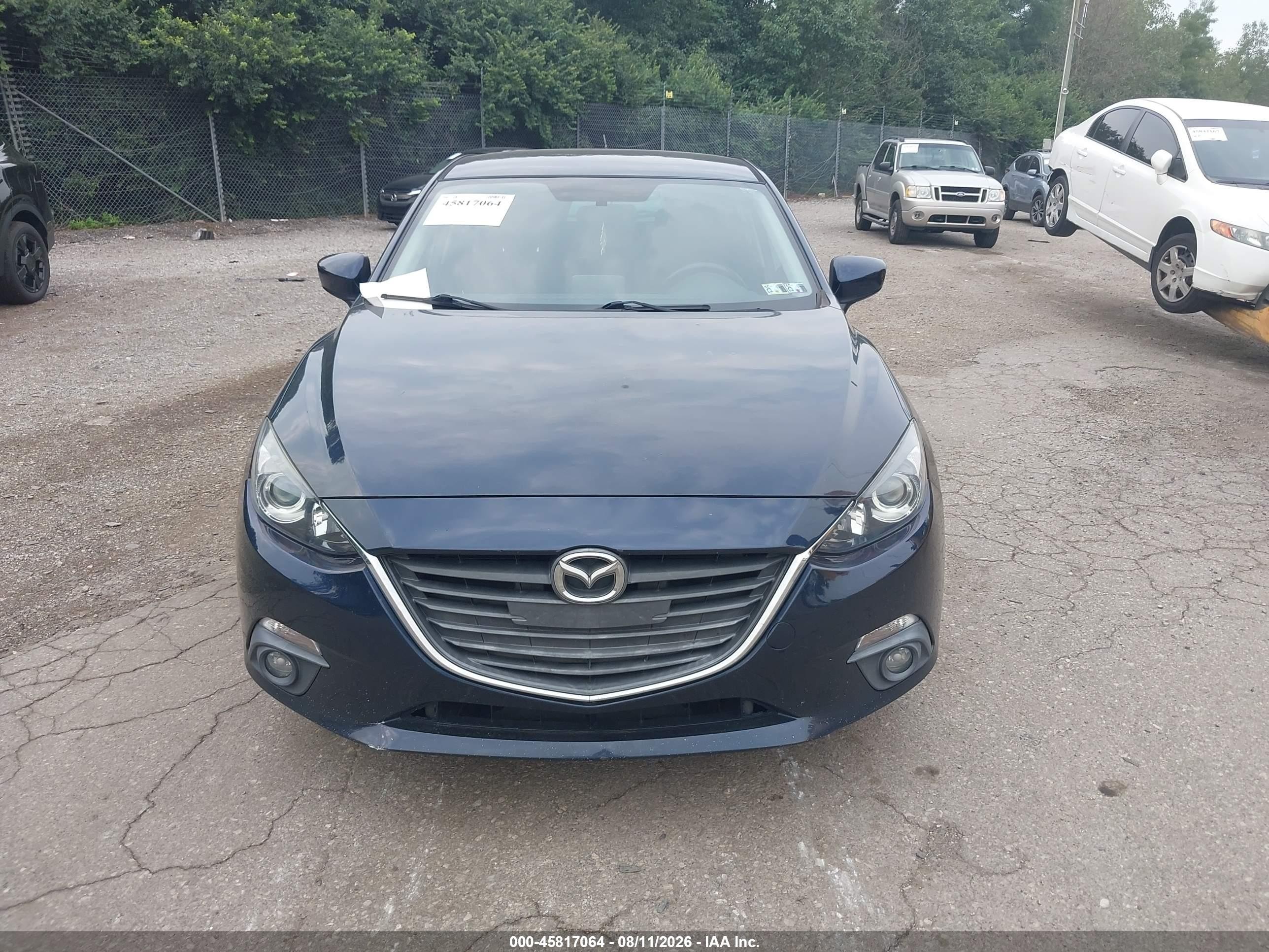 2015 Mazda Mazda3 I Touring Dark Blue vin: 3MZBM1L73FM182825