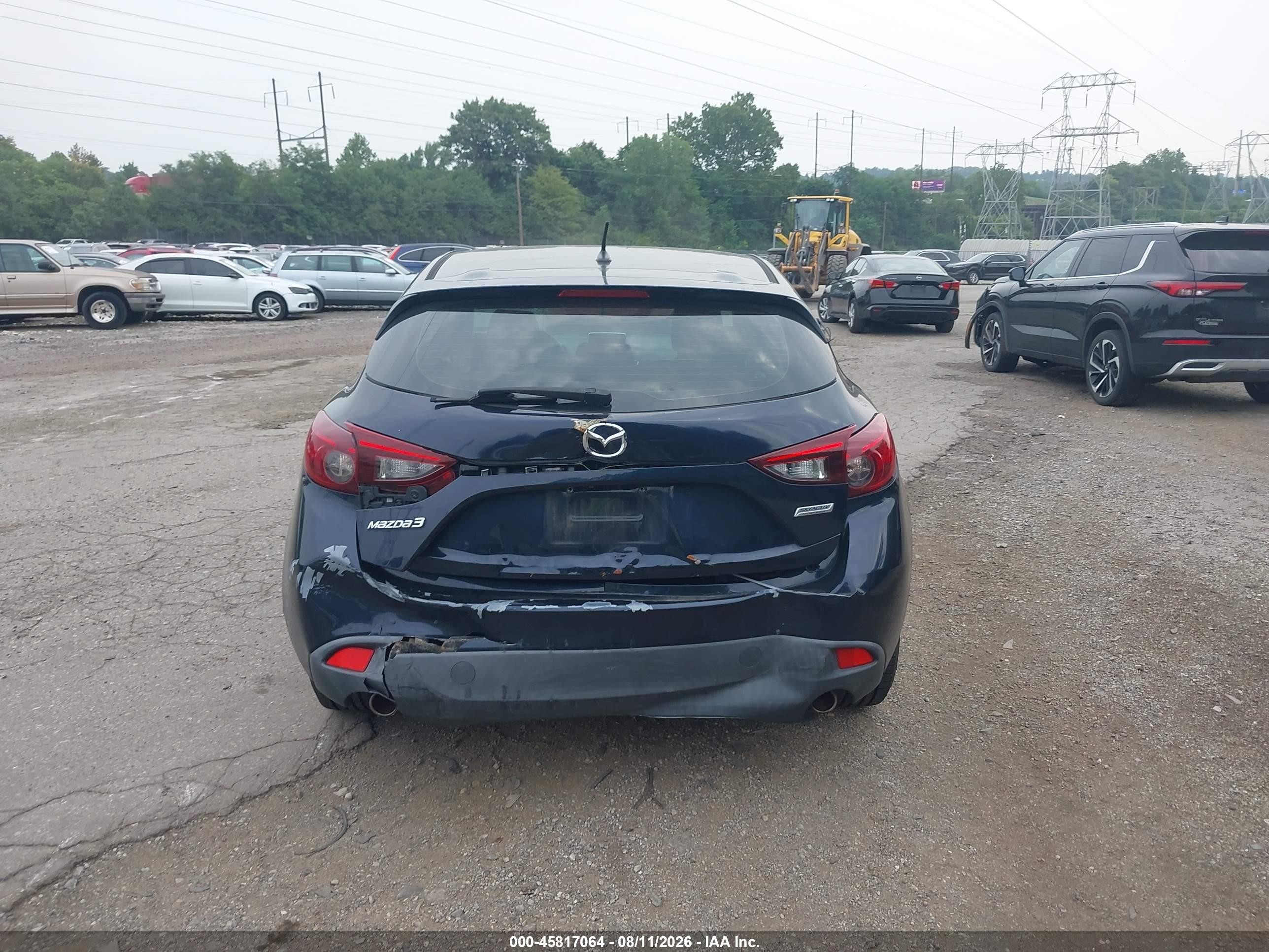 2015 Mazda Mazda3 I Touring Dark Blue vin: 3MZBM1L73FM182825