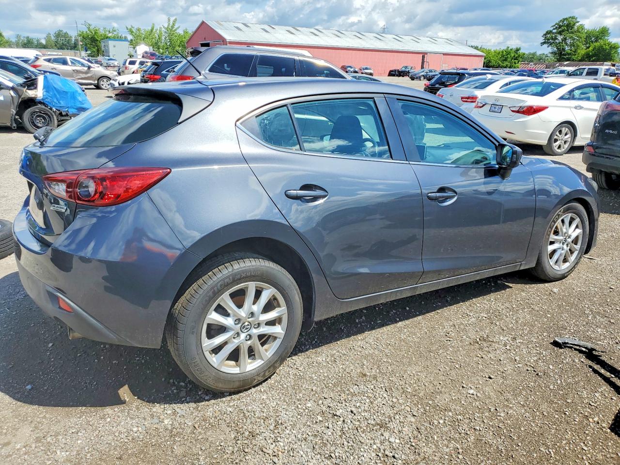 2015 Mazda 3 Touring Gray vin: 3MZBM1L74FM202208