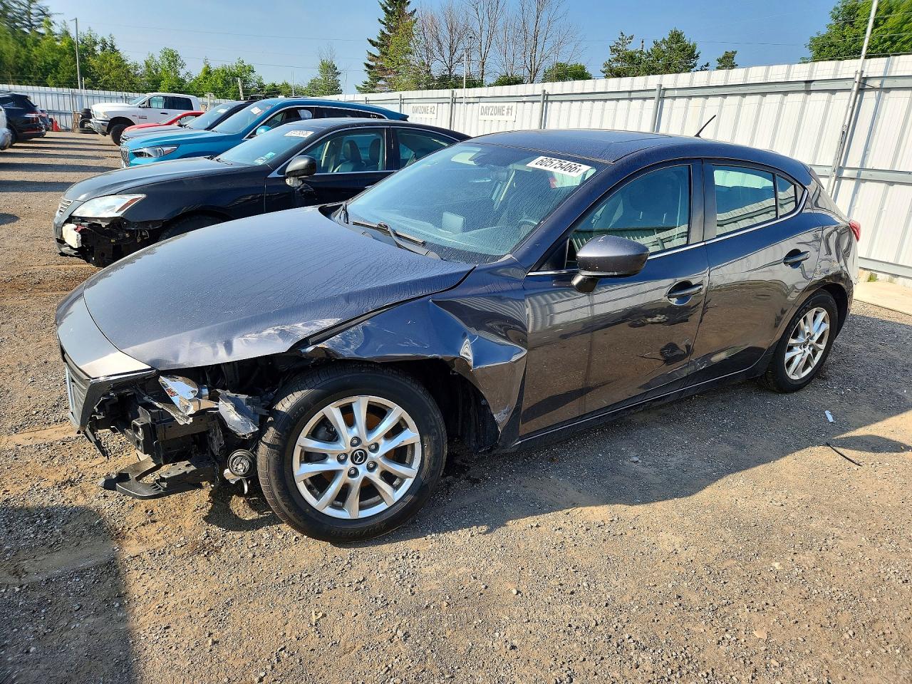 2015 Mazda 3 Touring Серый vin: 3MZBM1L74FM202208