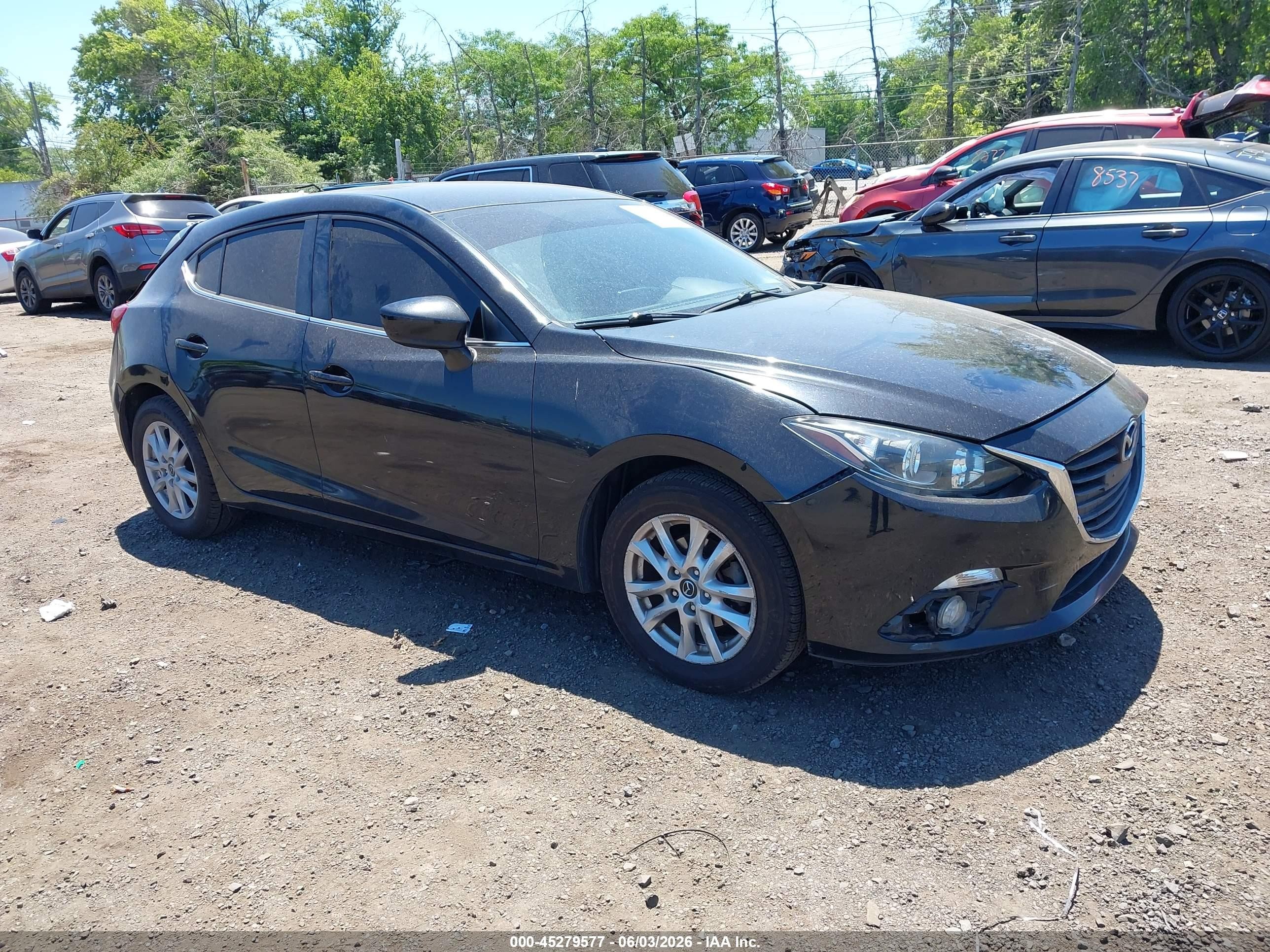 2015 Mazda Mazda3 I Touring Черный vin: 3MZBM1L75FM184494