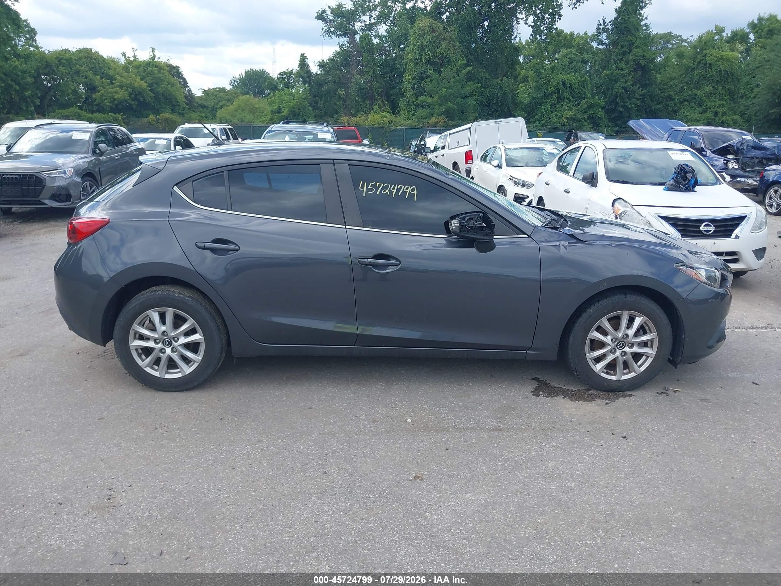 2015 Mazda Mazda3 I Touring Gray vin: 3MZBM1L75FM202850
