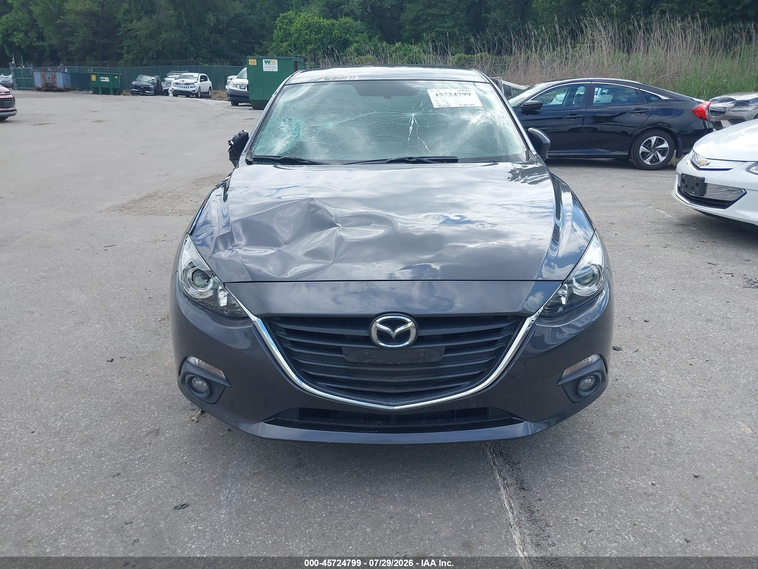 2015 Mazda Mazda3 I Touring Gray vin: 3MZBM1L75FM202850
