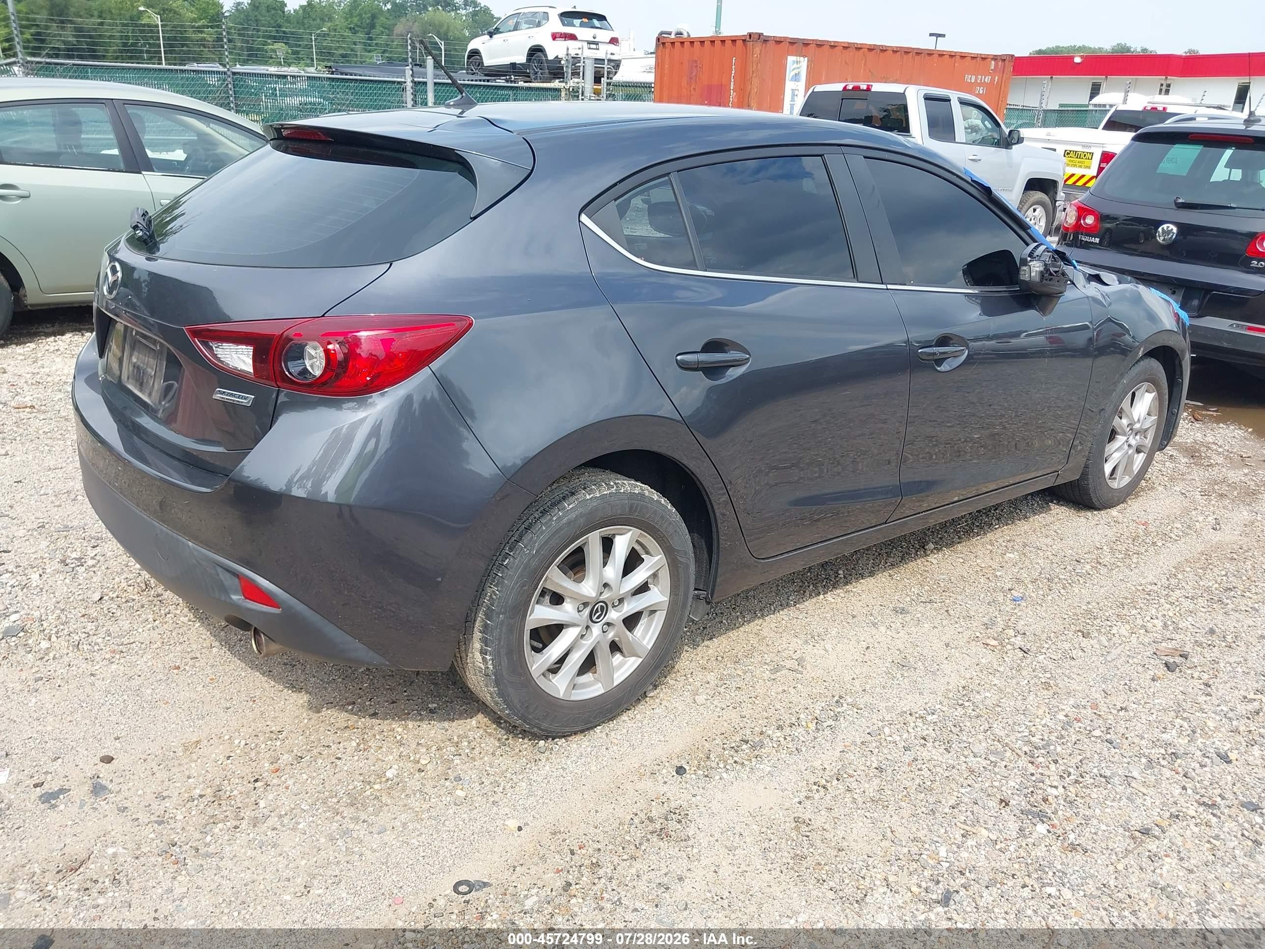 2015 Mazda Mazda3 I Touring Gray vin: 3MZBM1L75FM202850