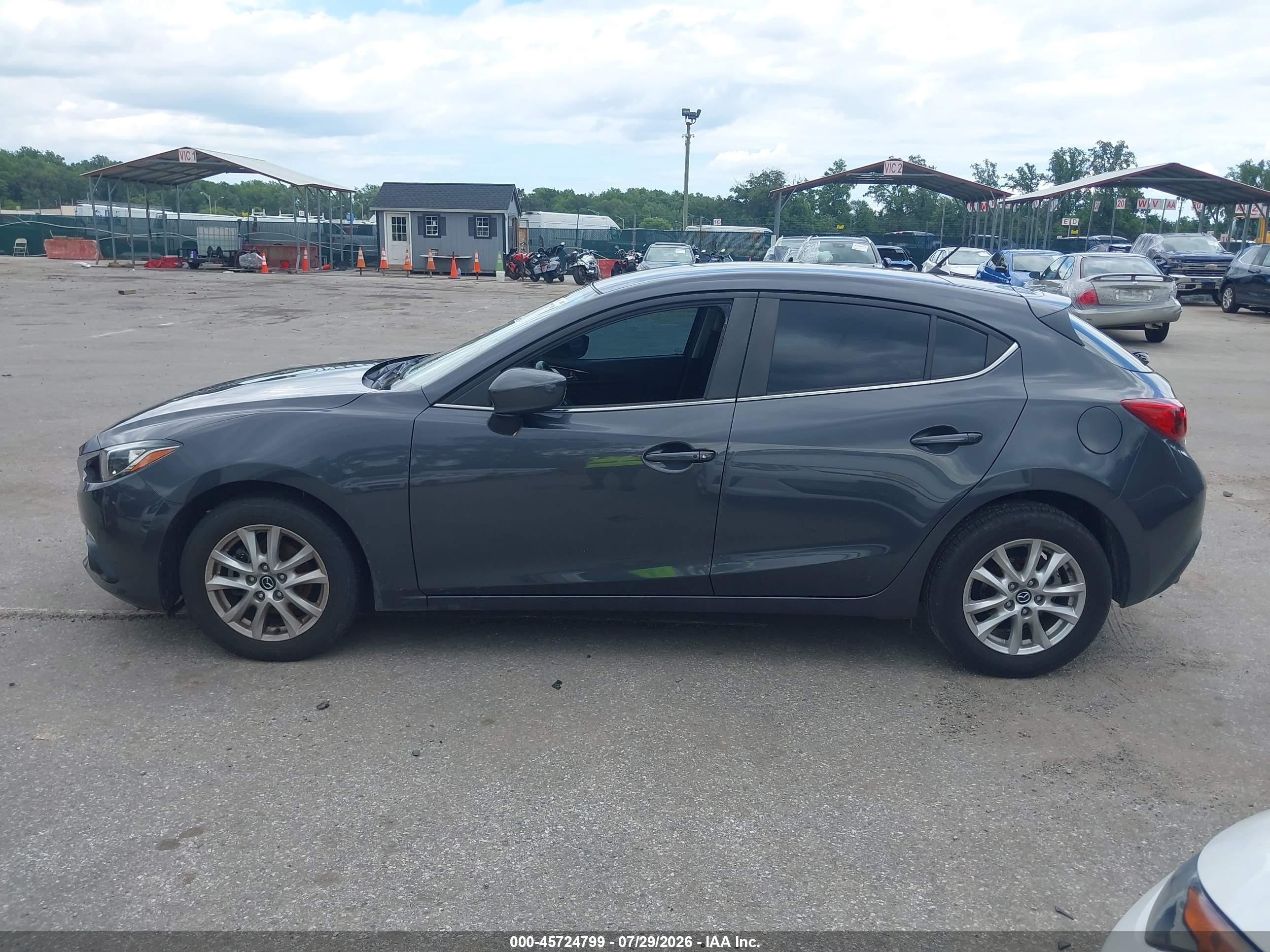 2015 Mazda Mazda3 I Touring Gray vin: 3MZBM1L75FM202850