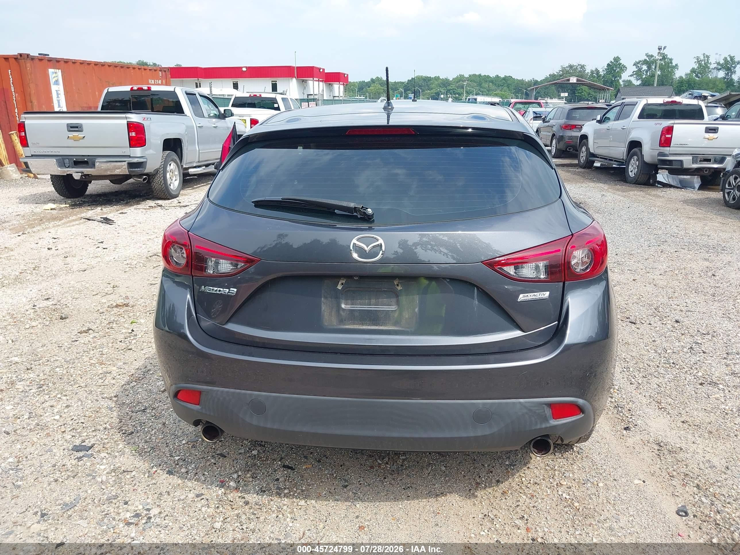 2015 Mazda Mazda3 I Touring Gray vin: 3MZBM1L75FM202850