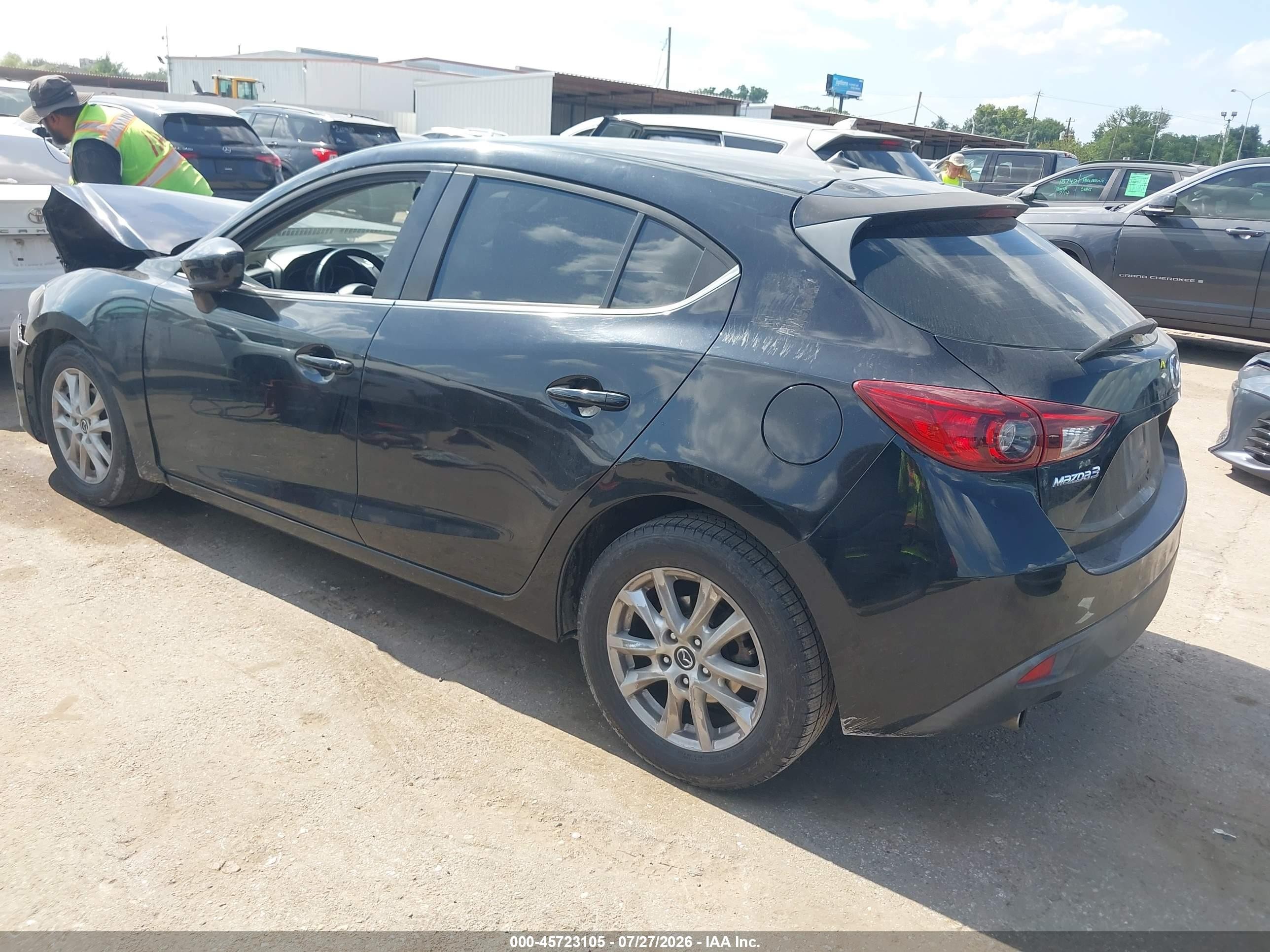 2014 Mazda Mazda3 I Touring Черный vin: 3MZBM1L76EM123475