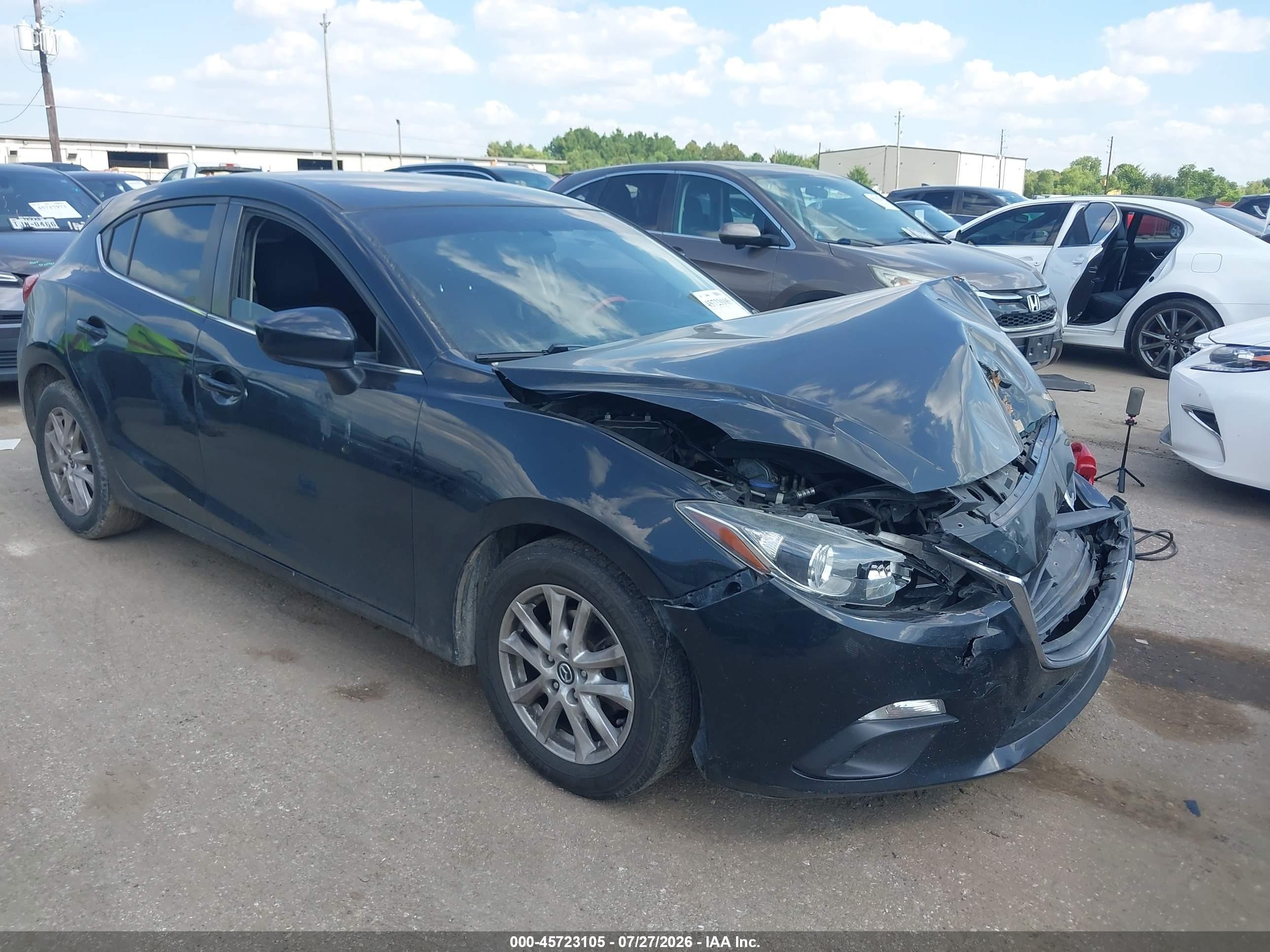2014 Mazda Mazda3 I Touring Black vin: 3MZBM1L76EM123475