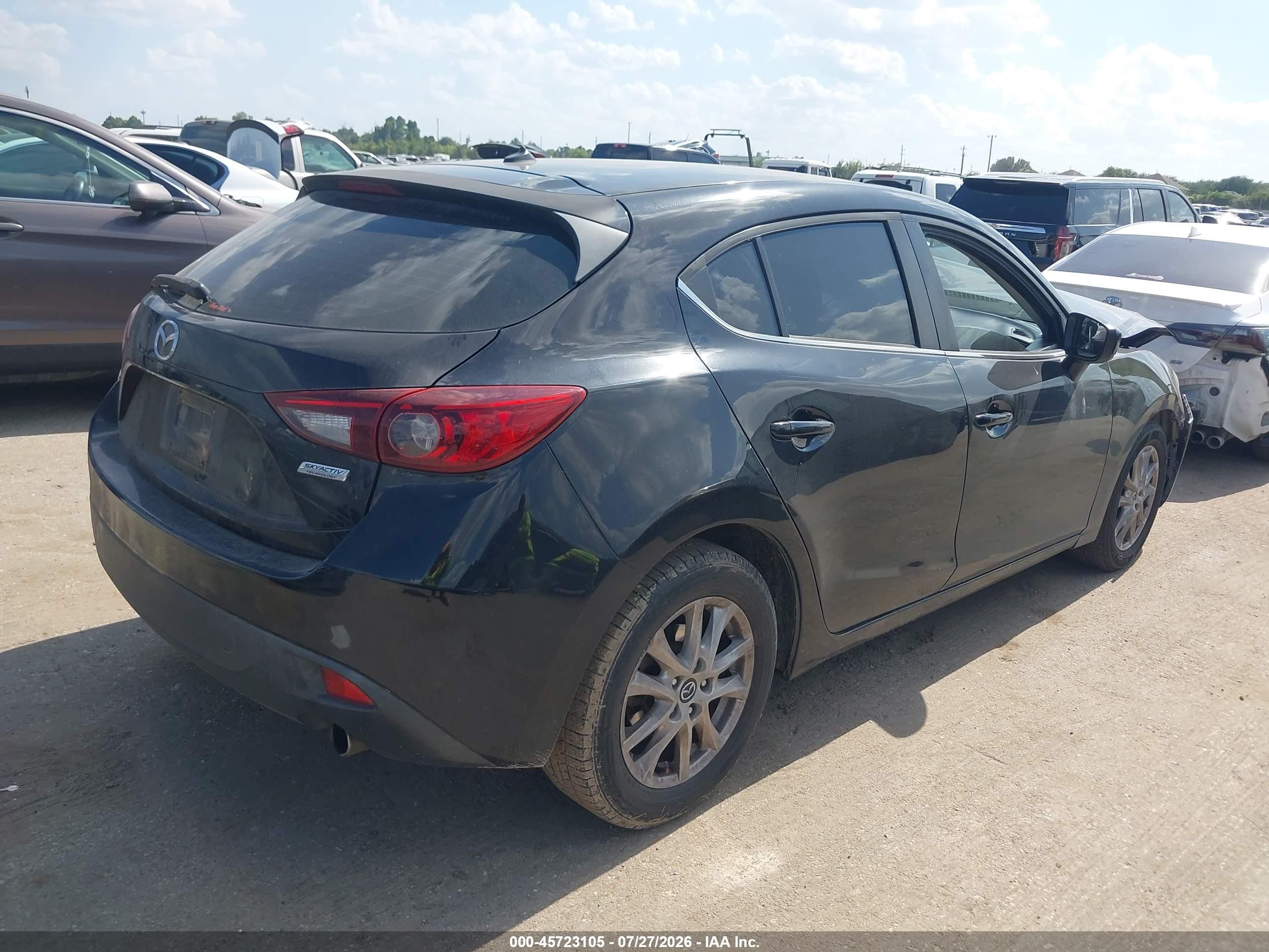 2014 Mazda Mazda3 I Touring Черный vin: 3MZBM1L76EM123475