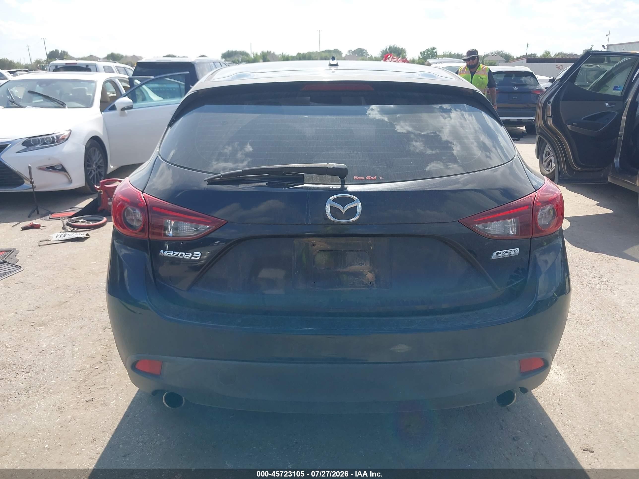 2014 Mazda Mazda3 I Touring Черный vin: 3MZBM1L76EM123475