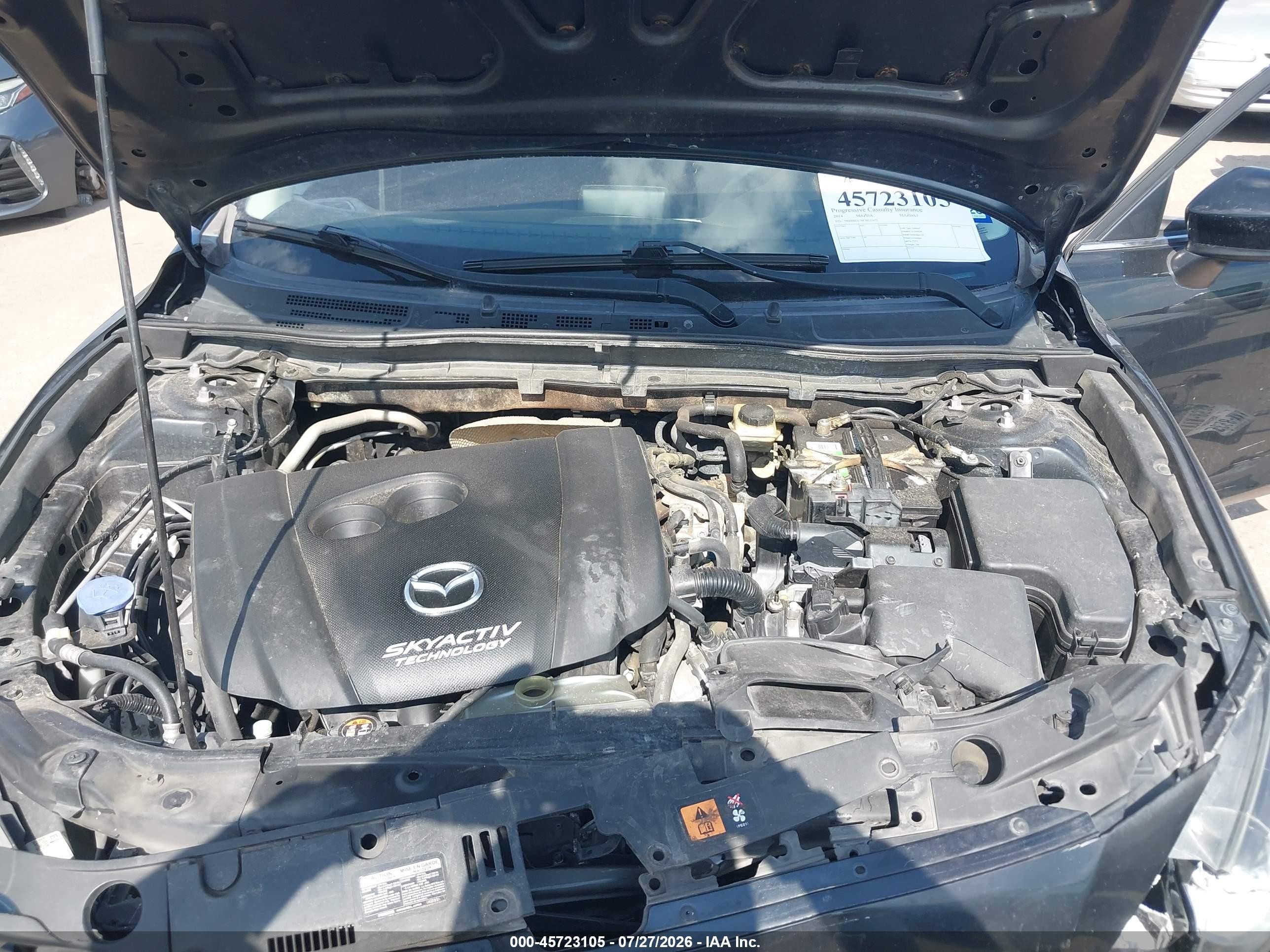 2014 Mazda Mazda3 I Touring Черный vin: 3MZBM1L76EM123475