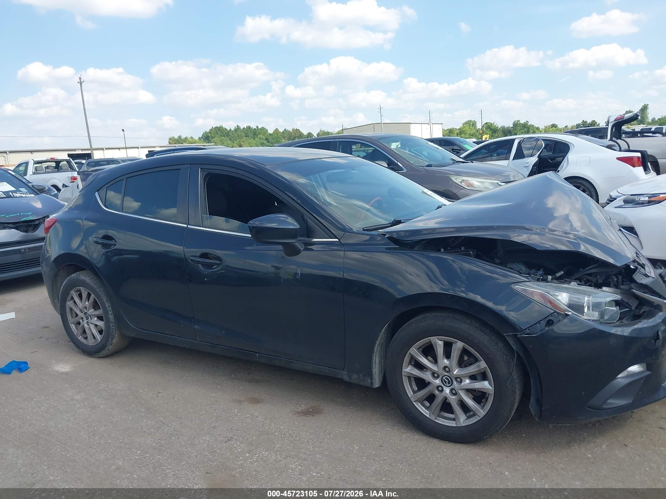 2014 Mazda Mazda3 I Touring Черный vin: 3MZBM1L76EM123475