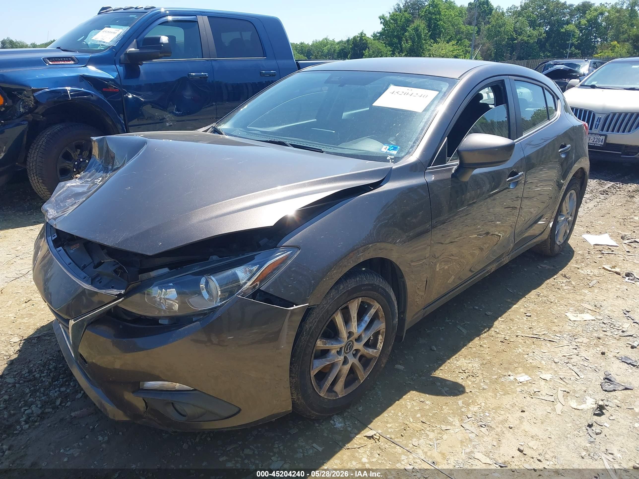 2015 Mazda Mazda3 I Touring Серый vin: 3MZBM1L76FM229796