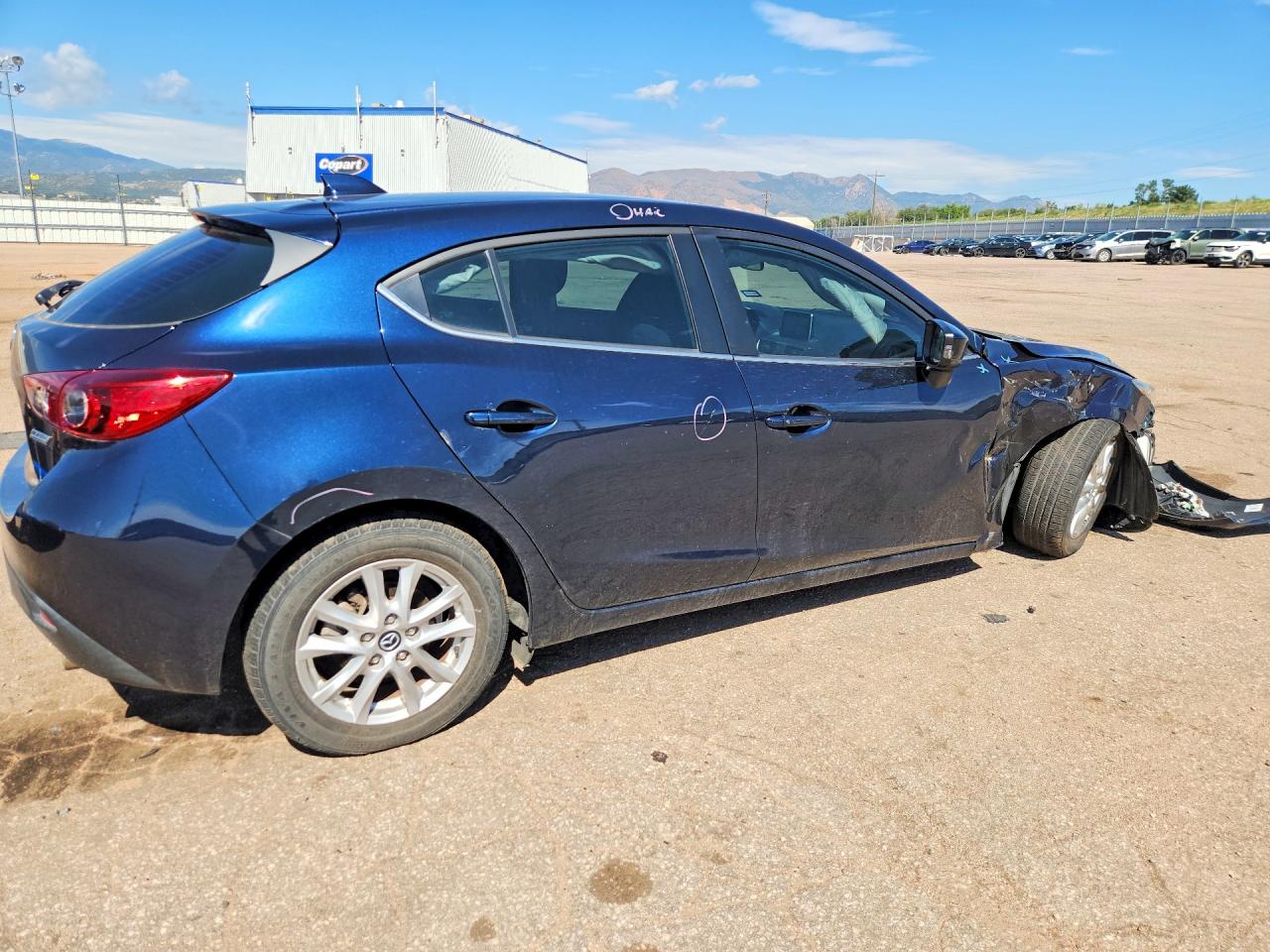 2014 Mazda 3 Touring Blue vin: 3MZBM1L77EM119645