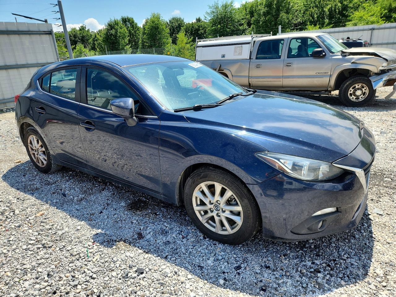 2015 Mazda 3 Touring Blue vin: 3MZBM1L77FM151352