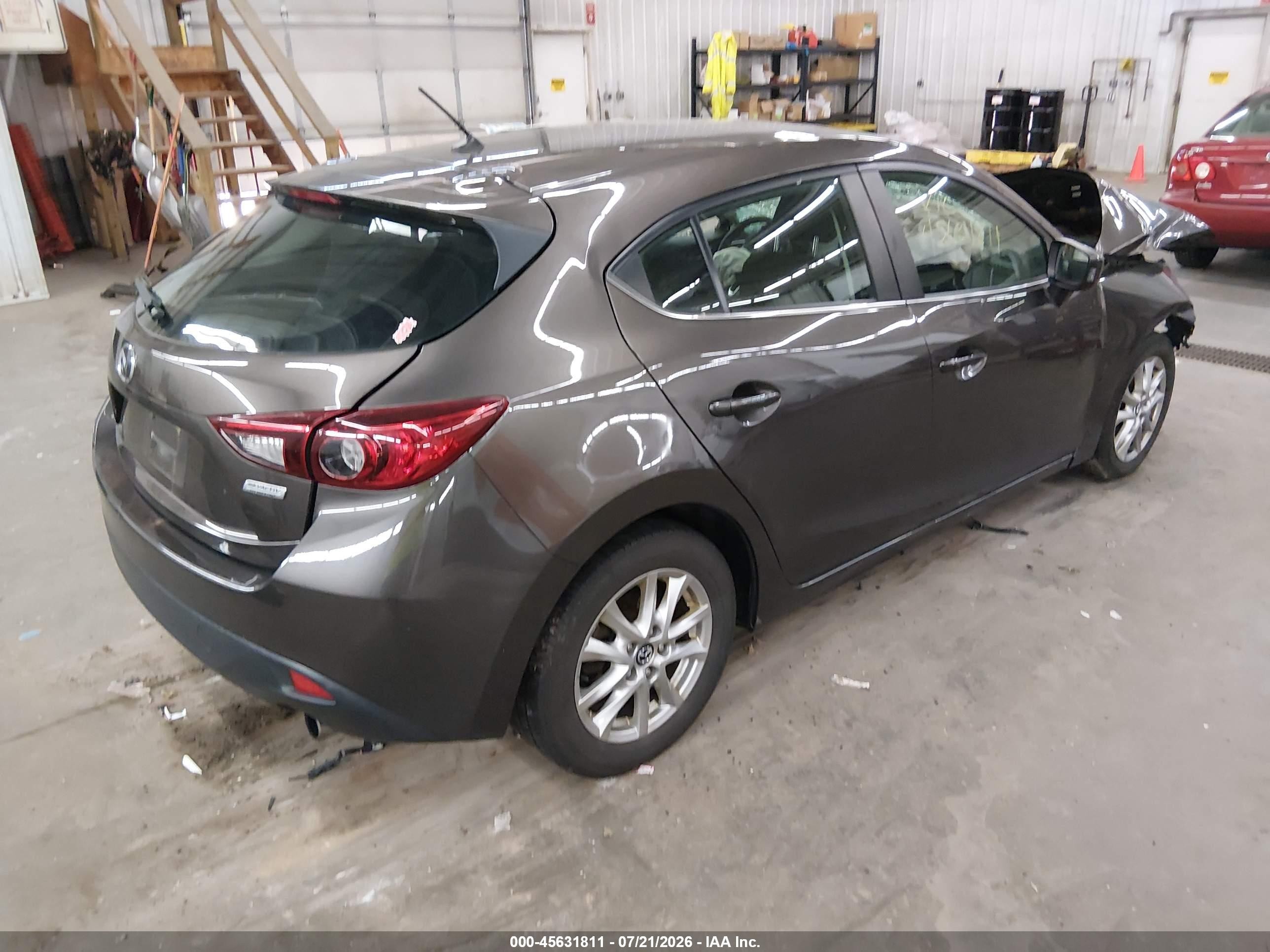 2015 Mazda Mazda3 I Touring Gray vin: 3MZBM1L77FM162691