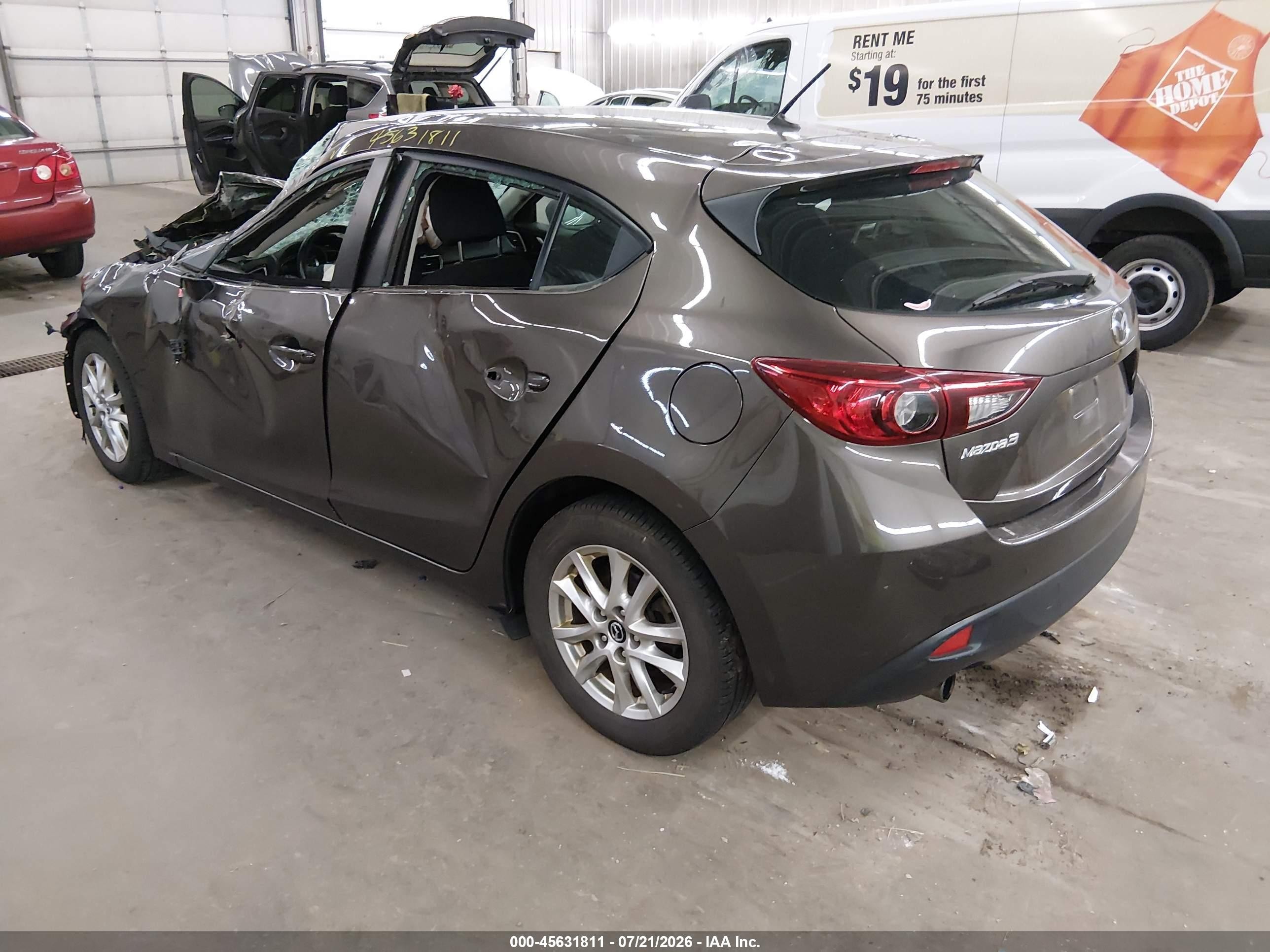 2015 Mazda Mazda3 I Touring Gray vin: 3MZBM1L77FM162691