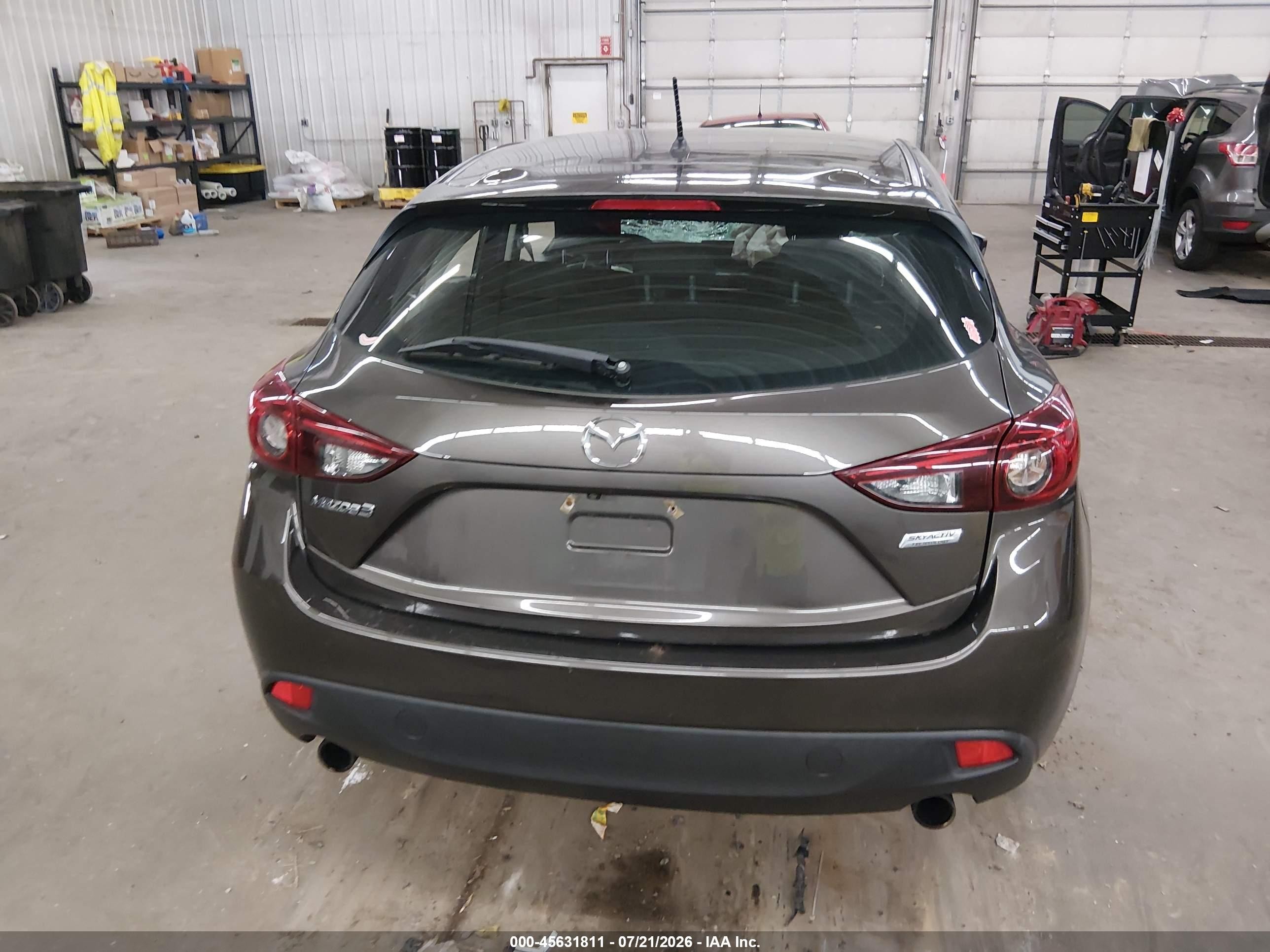 2015 Mazda Mazda3 I Touring Gray vin: 3MZBM1L77FM162691