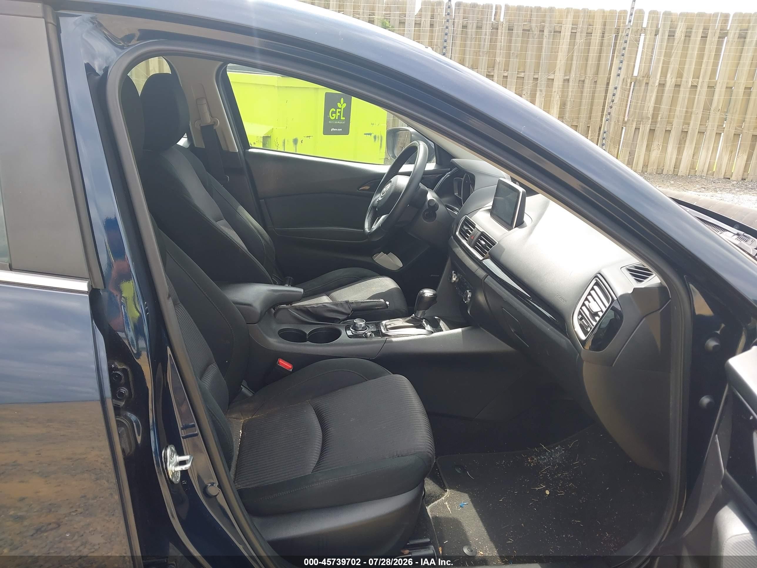 2015 Mazda Mazda3 I Touring Dark Blue vin: 3MZBM1L78FM131935