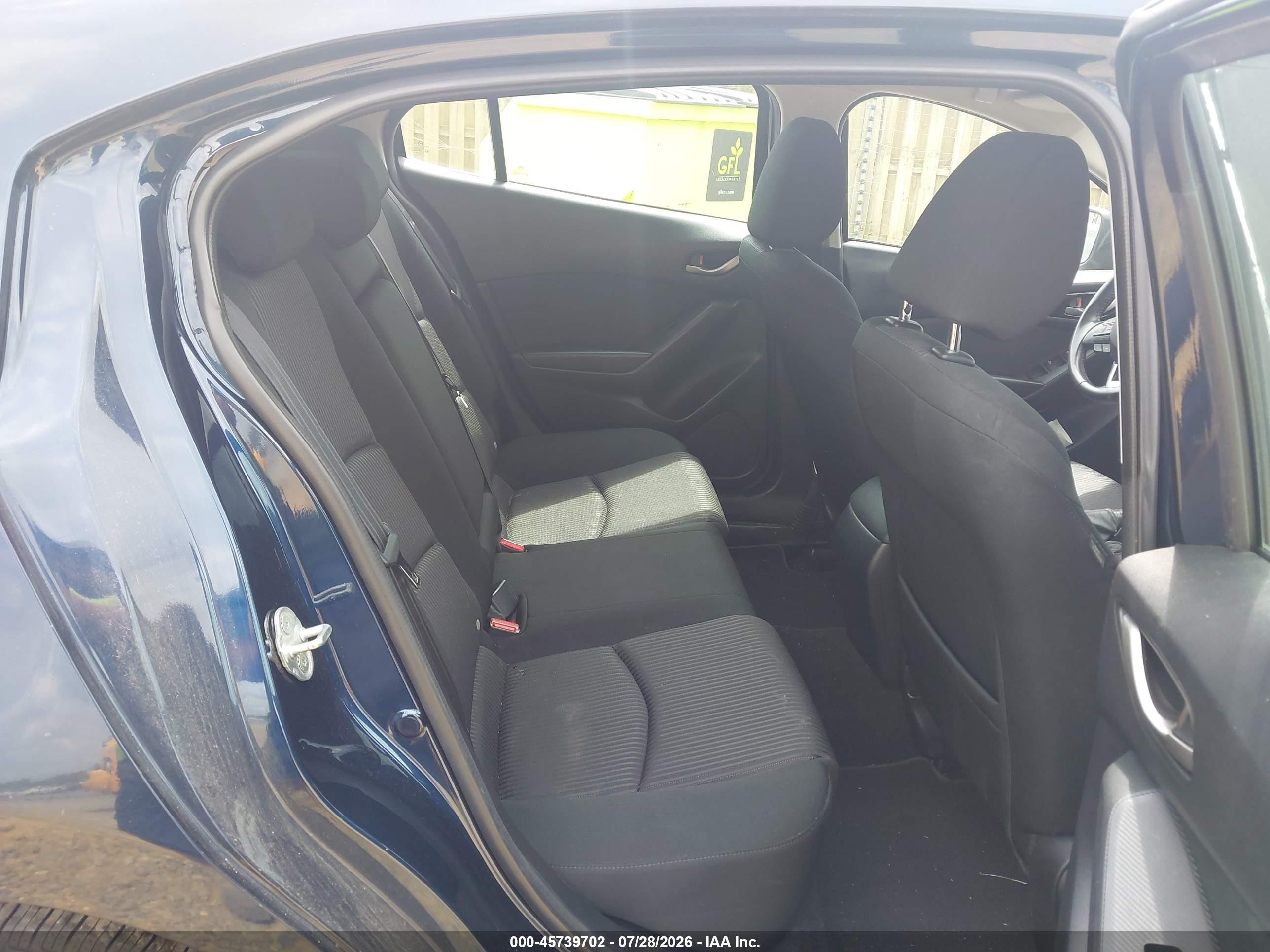 2015 Mazda Mazda3 I Touring Dark Blue vin: 3MZBM1L78FM131935