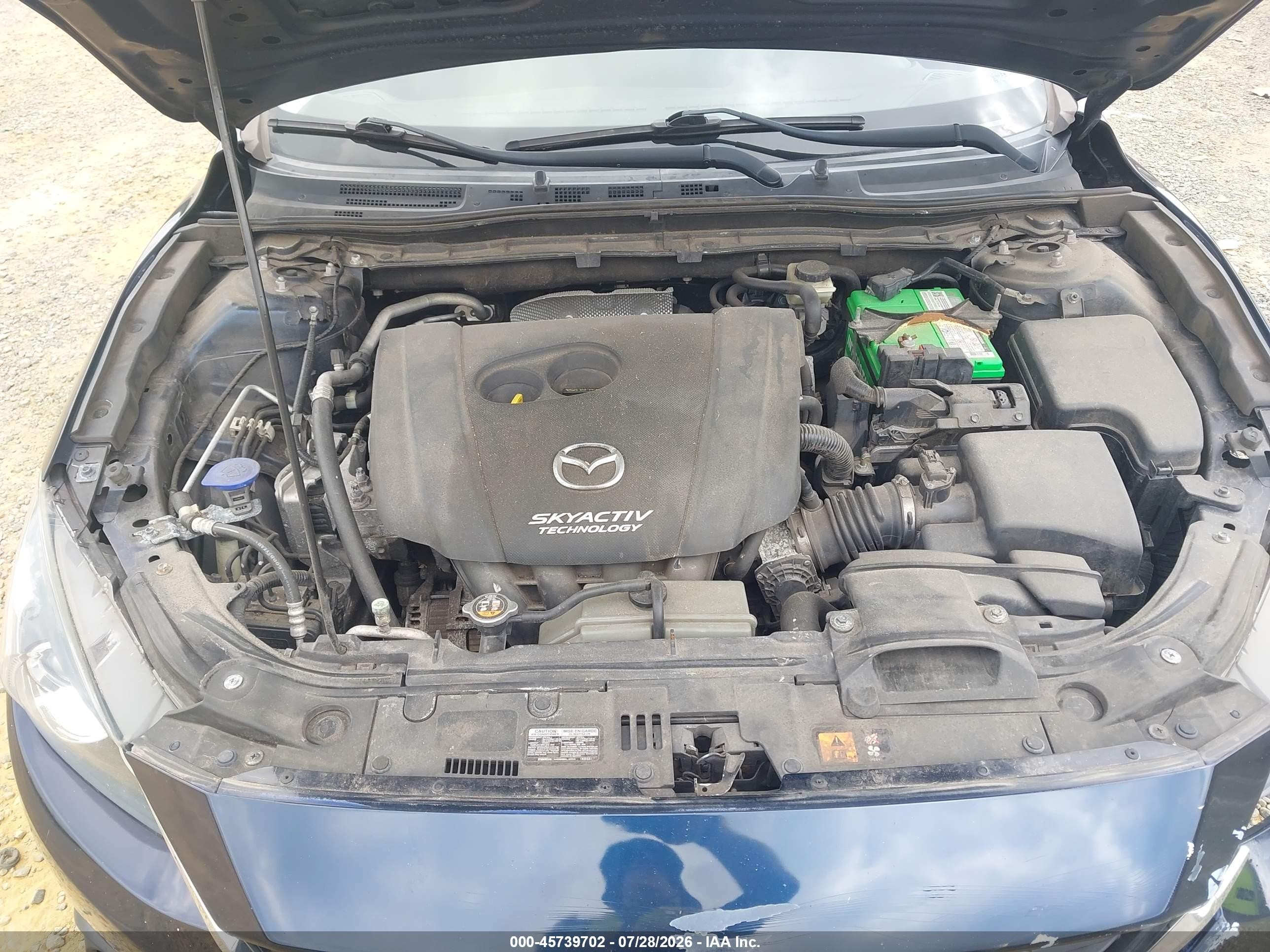 2015 Mazda Mazda3 I Touring Dark Blue vin: 3MZBM1L78FM131935