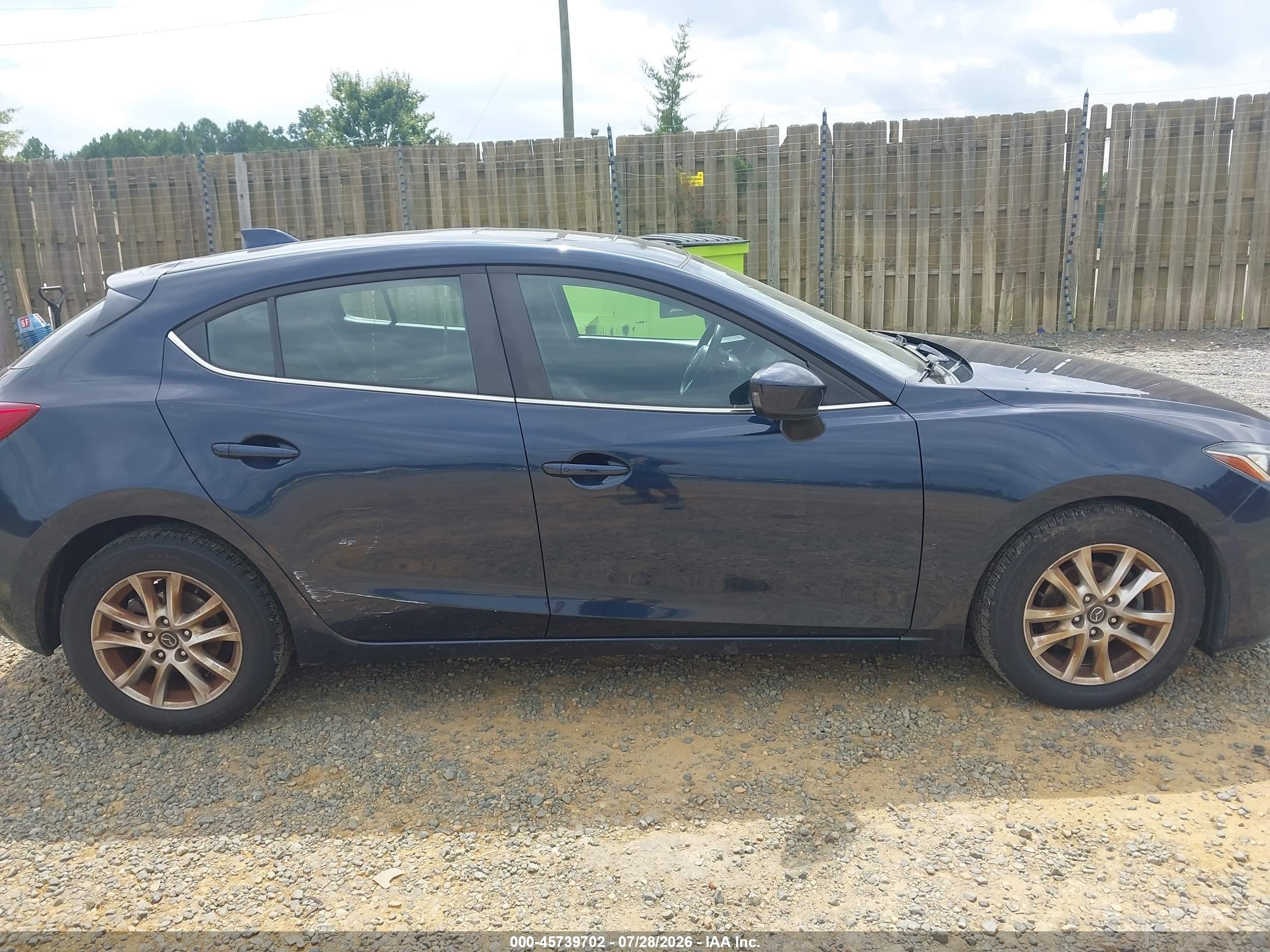 2015 Mazda Mazda3 I Touring Dark Blue vin: 3MZBM1L78FM131935