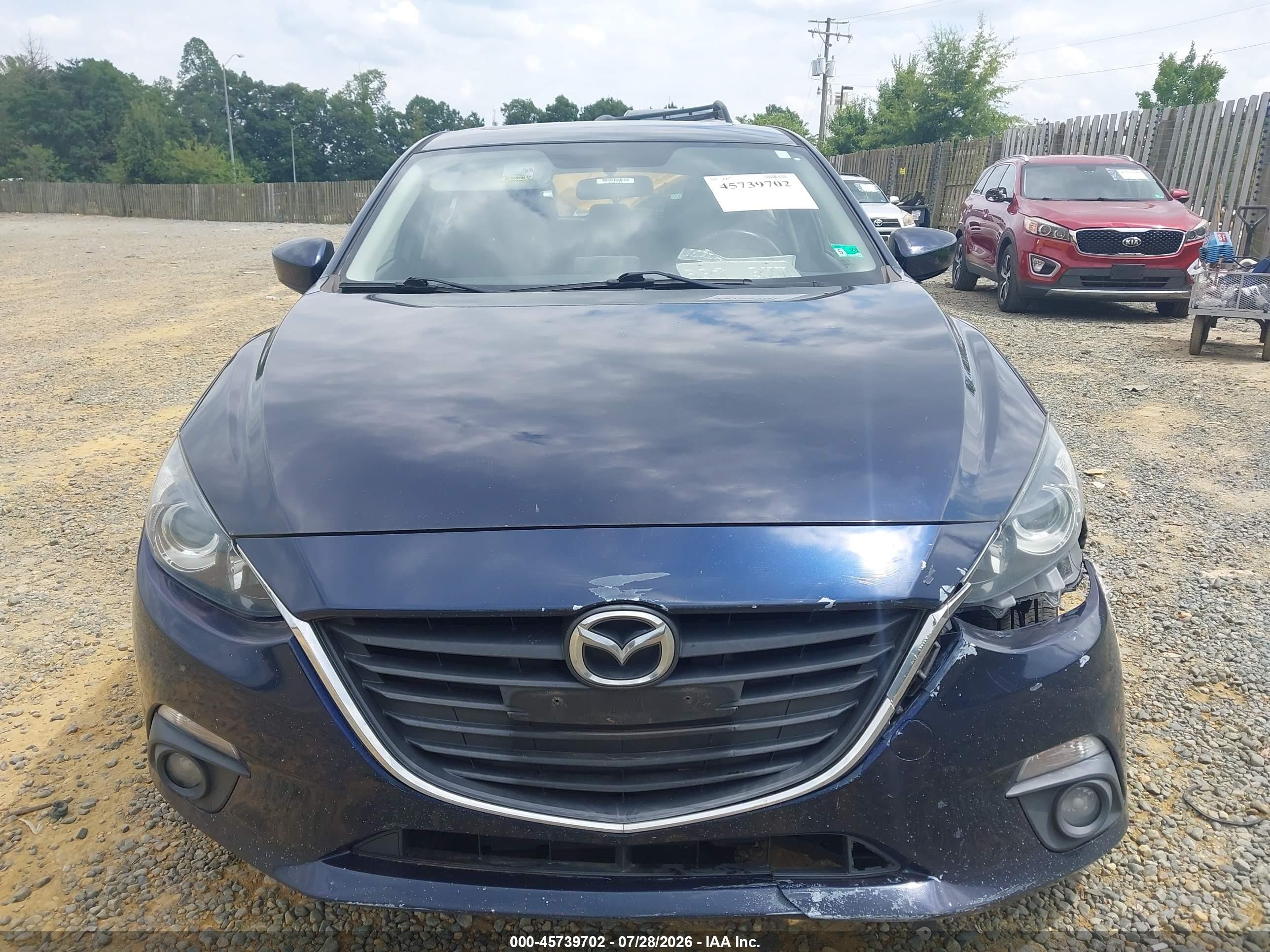 2015 Mazda Mazda3 I Touring Dark Blue vin: 3MZBM1L78FM131935